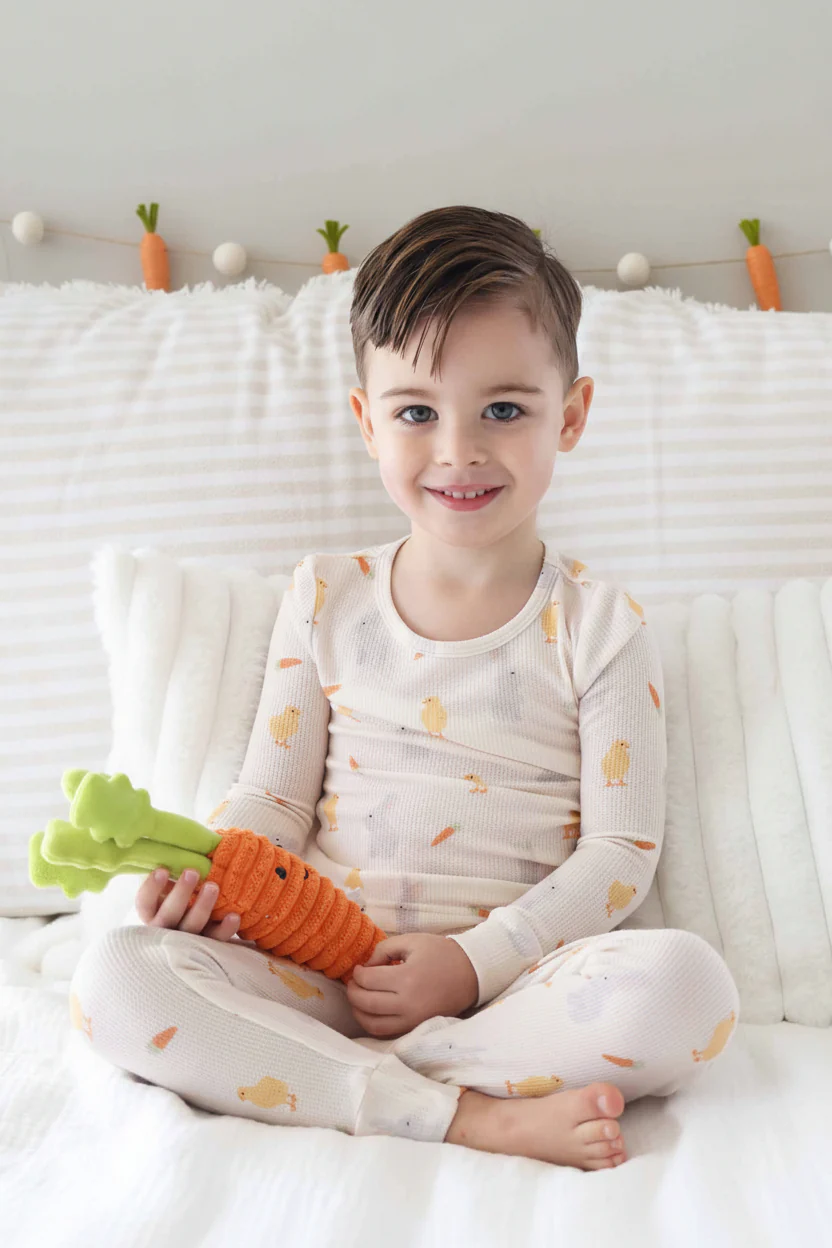 Sweet Peep Bamboo Waffle Two Piece Pajama Set - Image 4