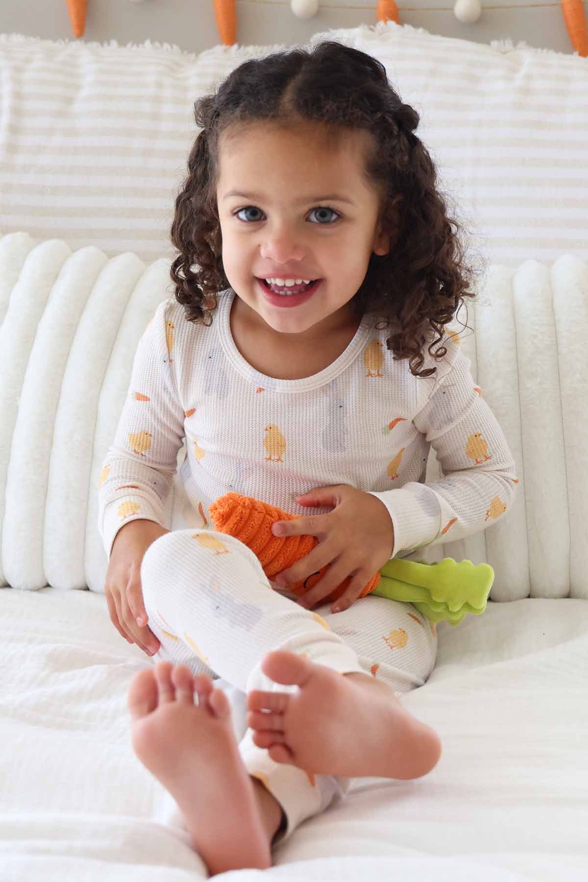 Sweet Peep Bamboo Waffle Two Piece Pajama Set - Image 8