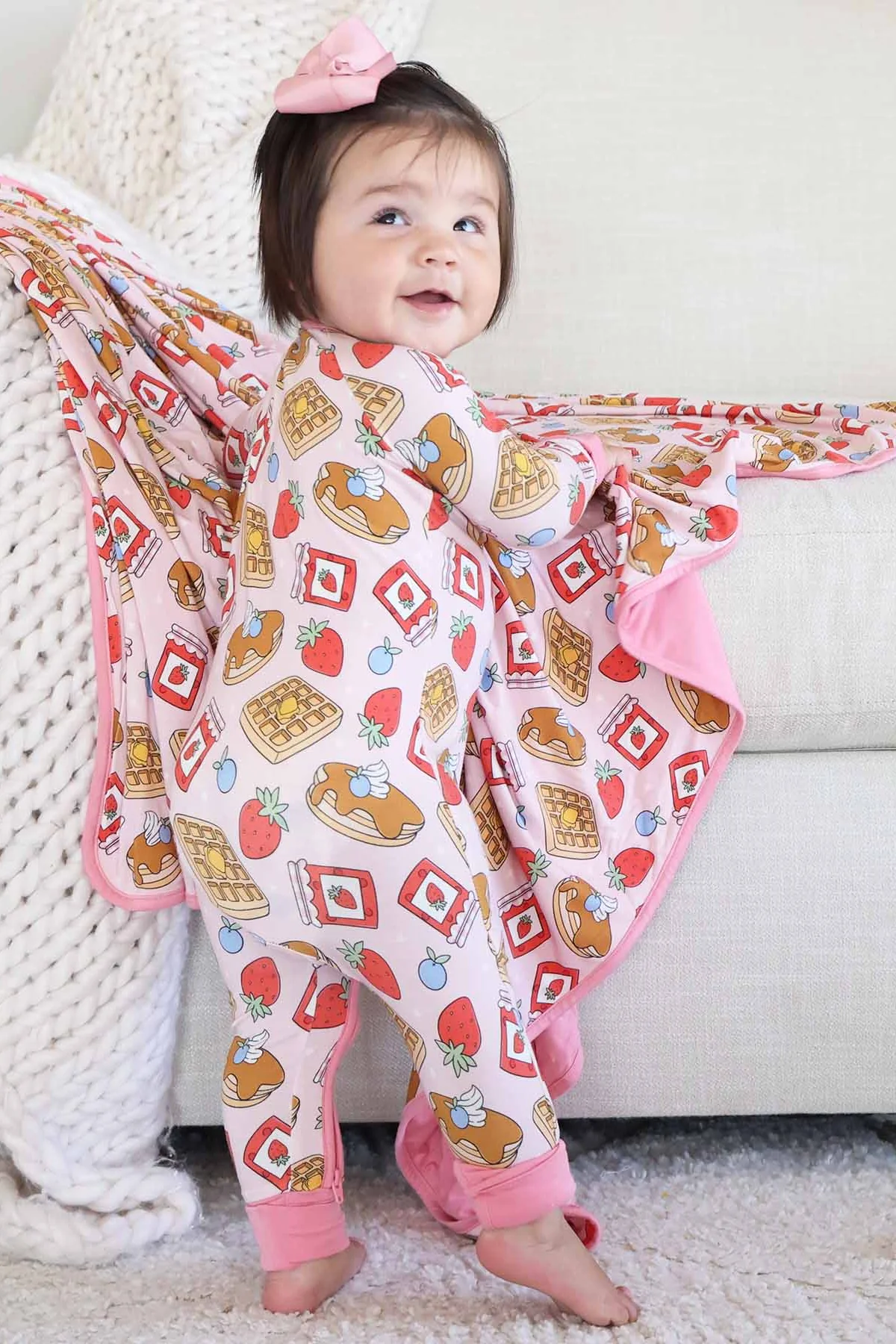 Sweet Stacks Convertible Zip Romper | Pink - Image 3