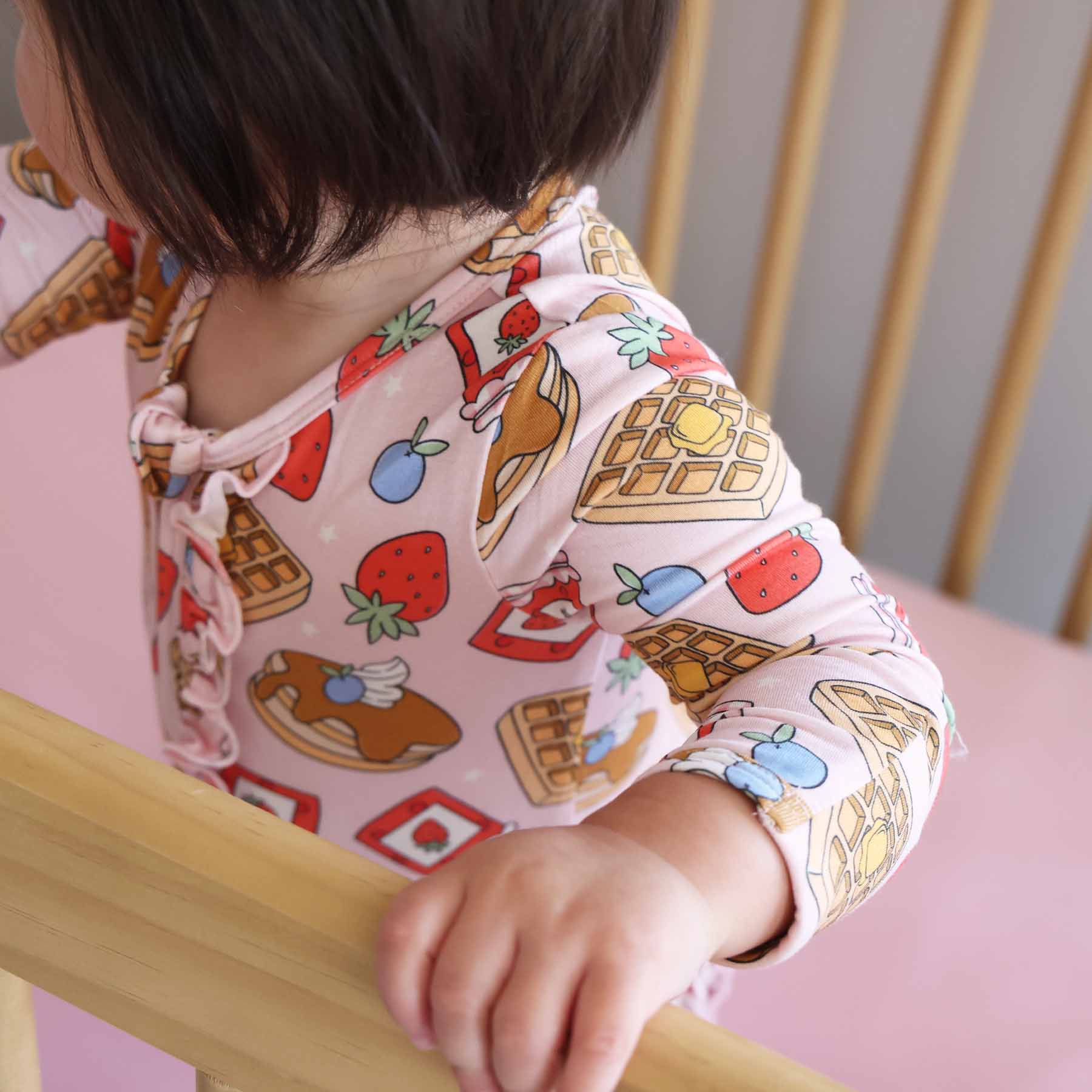 Sweet Stacks Ruffle Zipper Footie | Pink - Image 15