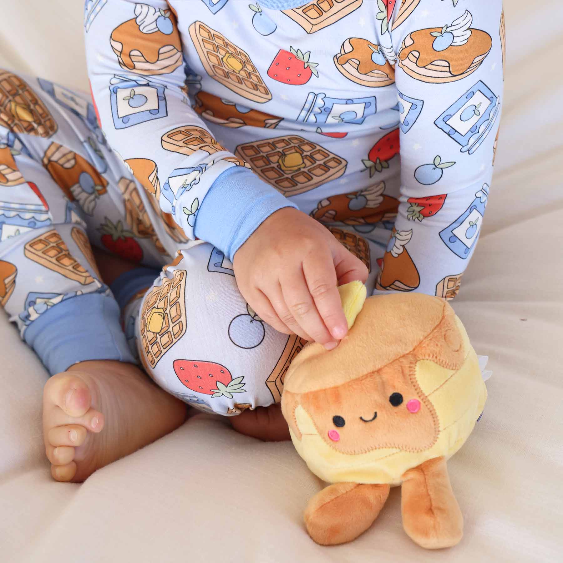 Sweet Stacks Two Piece Pajama Set | Blue - Image 11