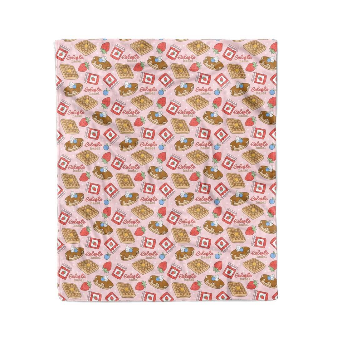 Sweet Stacks Personalized Kids Blanket | Pink - Image 5