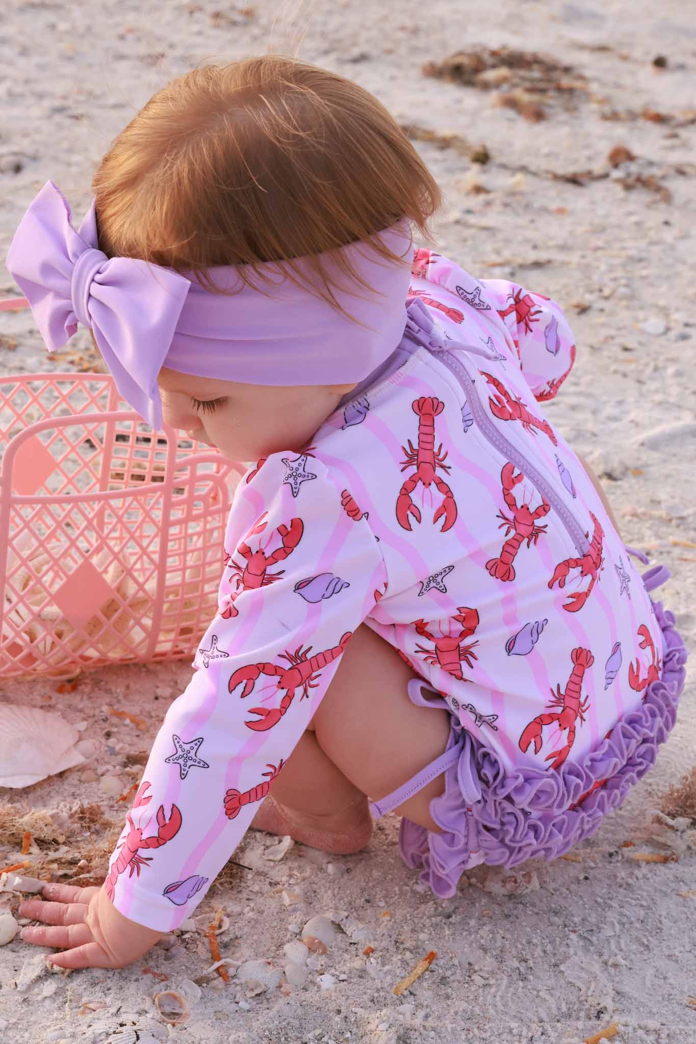 Swim Bow | Seashell Purple - Image 5