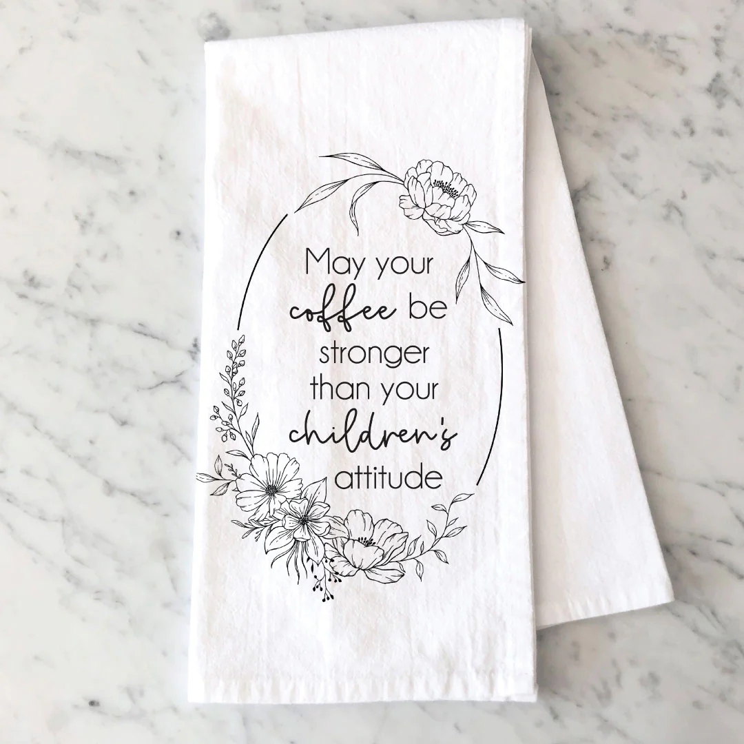 Tea Towel | Coffee Stronger Than Attitude - Image 2