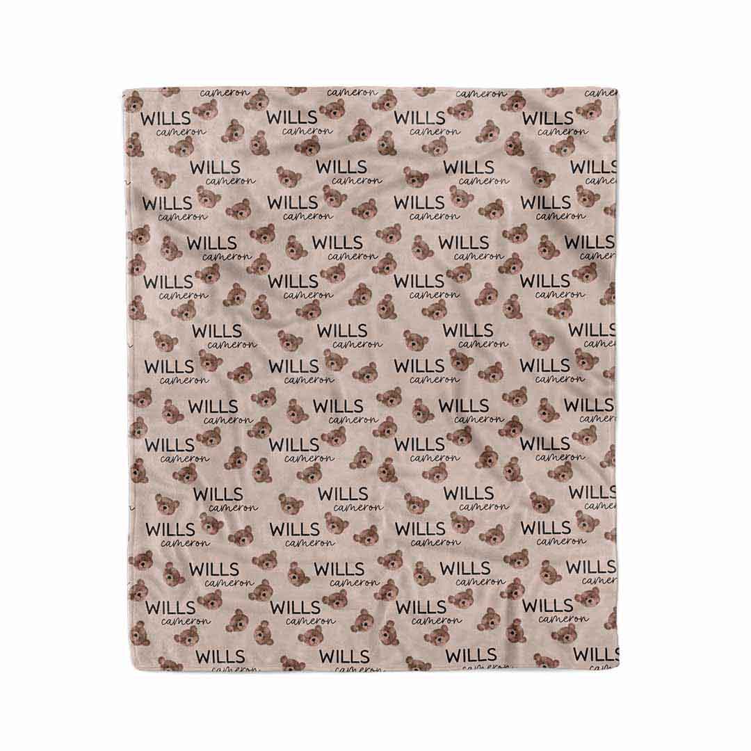 Teddy's Bears Personalized Kids Blanket - Image 2