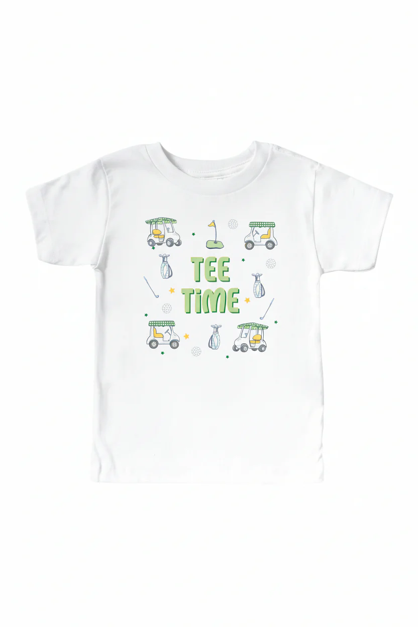 Tee Time Kids Graphic Tee | White