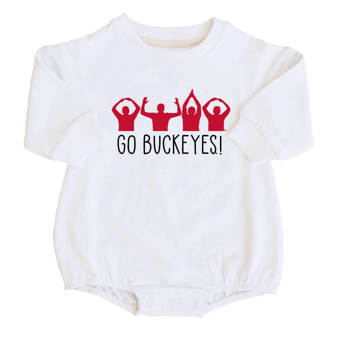 The Ohio State University | OSU Graphic Sweatshirt Bubble Romper - Image 6