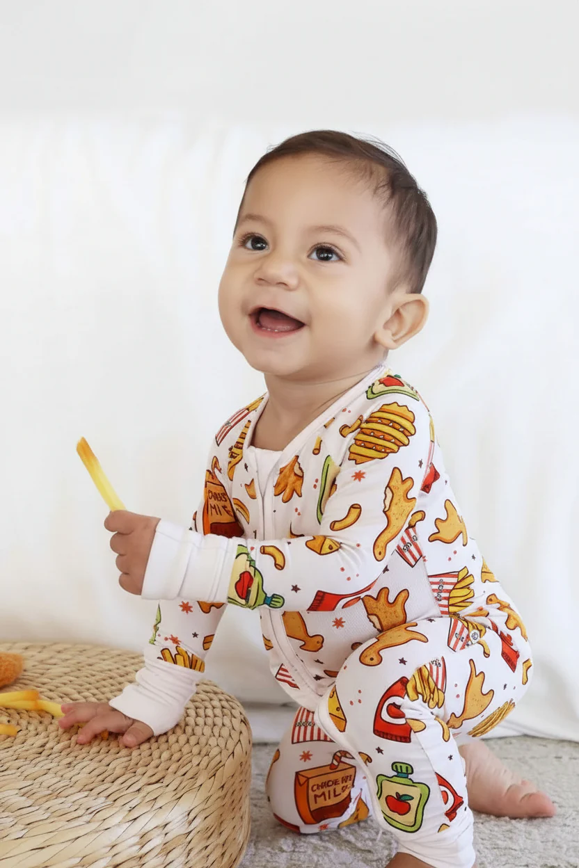 Tiny Bites Convertible Zip Romper - Image 4