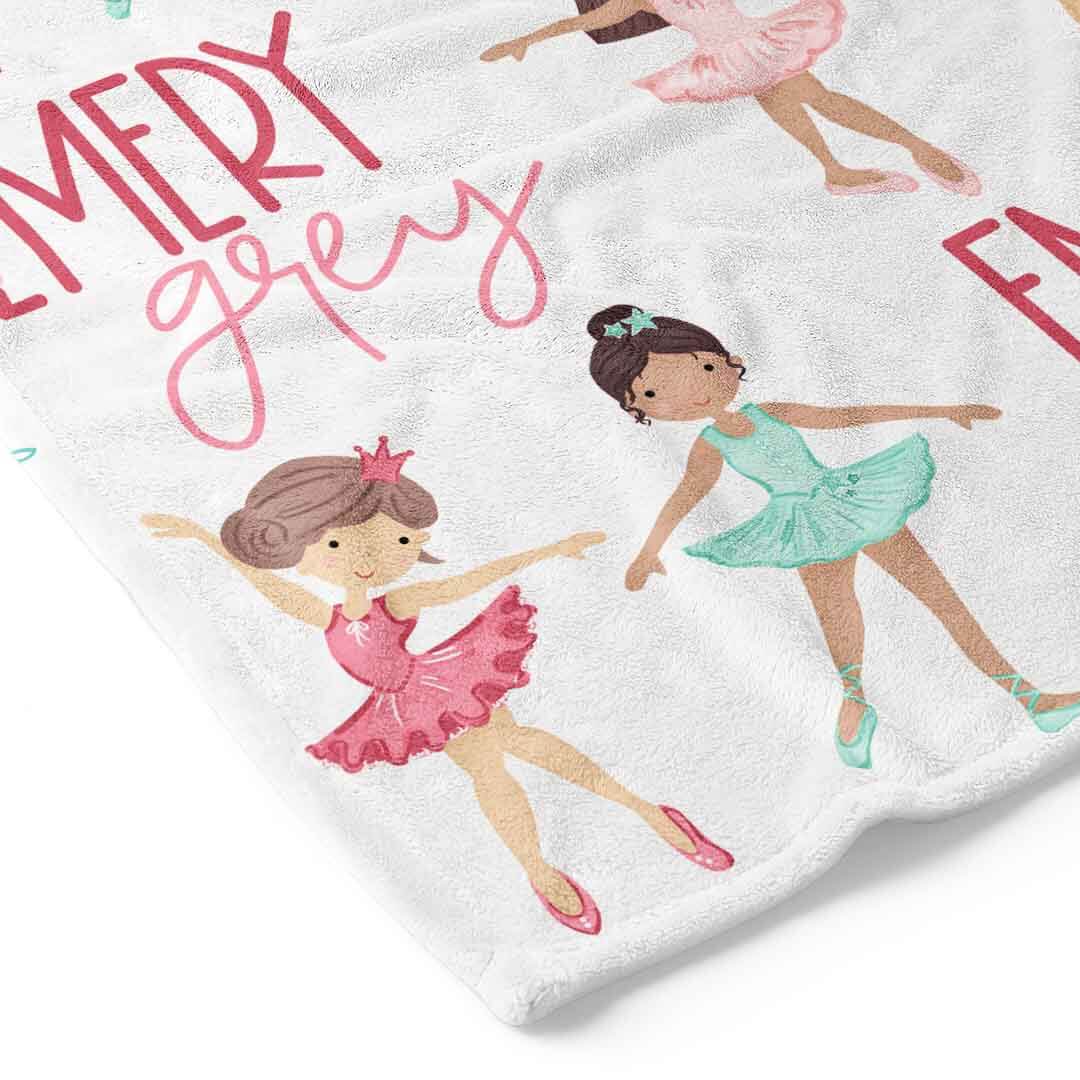 Tiny Dancers Personalized Toddler Blanket - Image 2