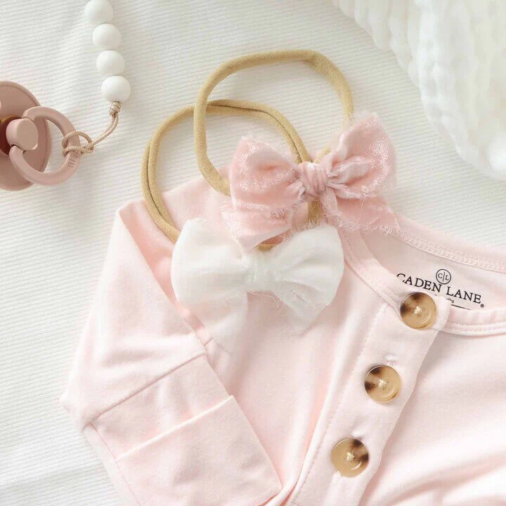Tiny Velvet Bow Headband