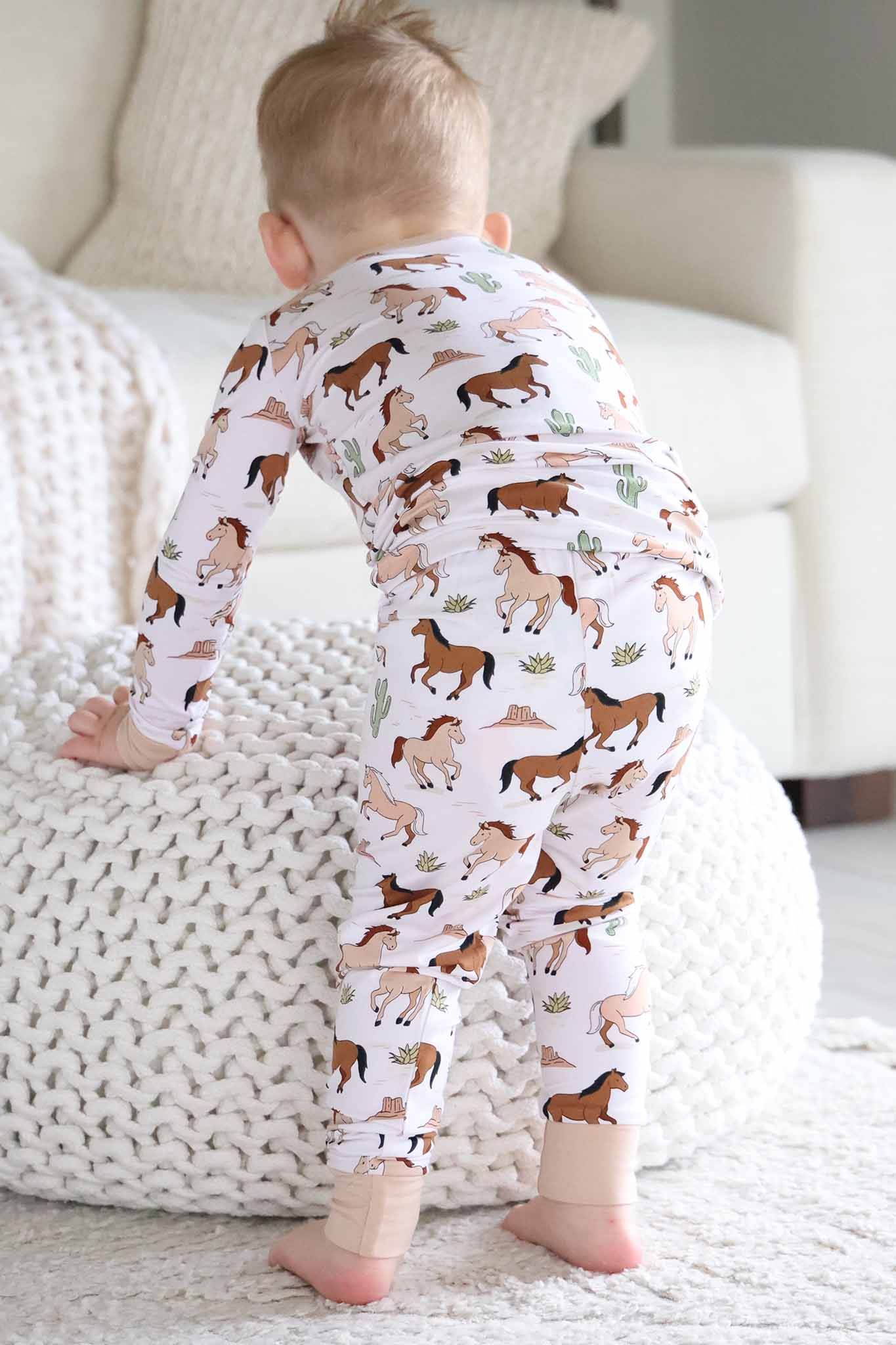 Two Piece Pajama Set | Pony Club Neutral - Image 13