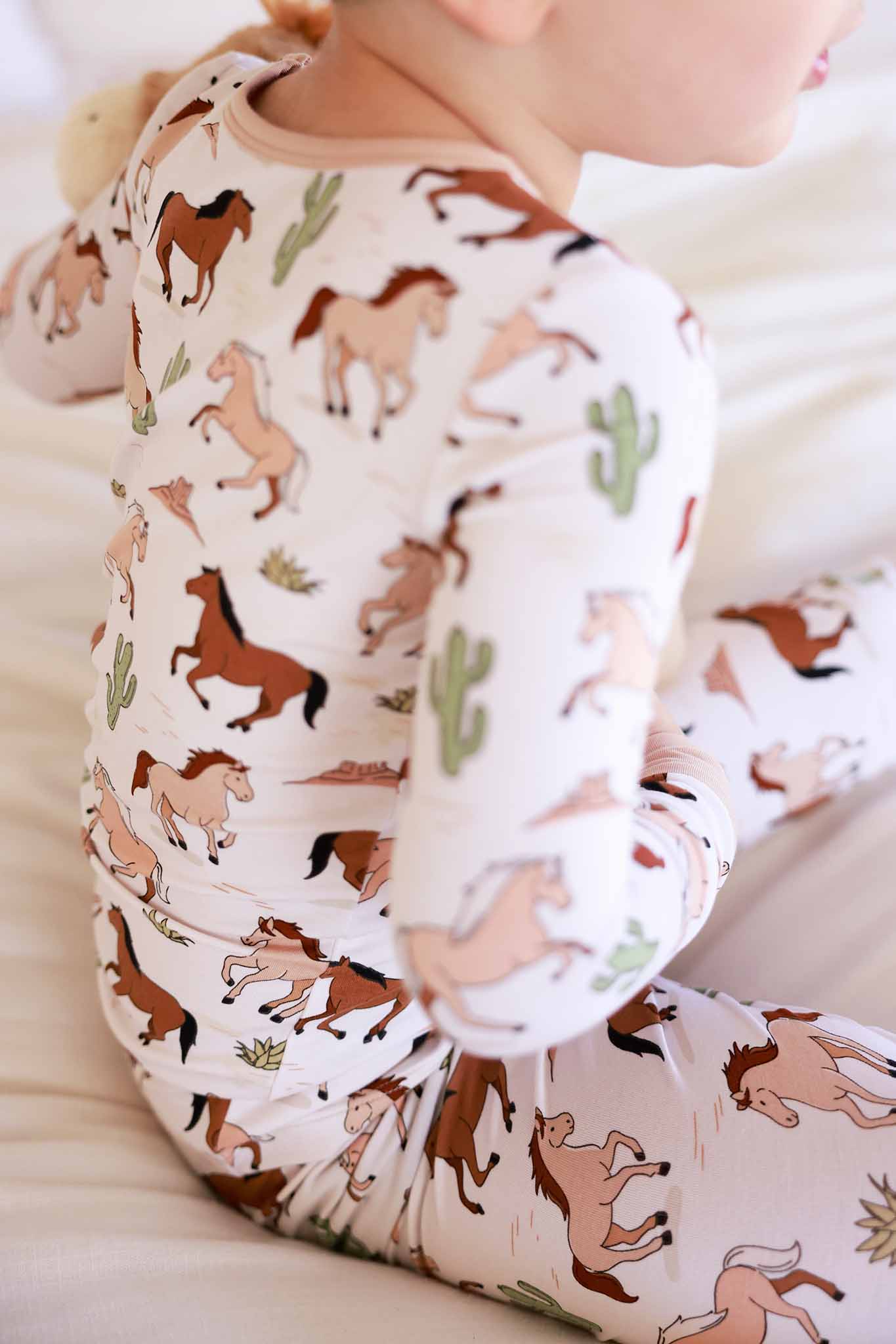 Two Piece Pajama Set | Pony Club Neutral - Image 9
