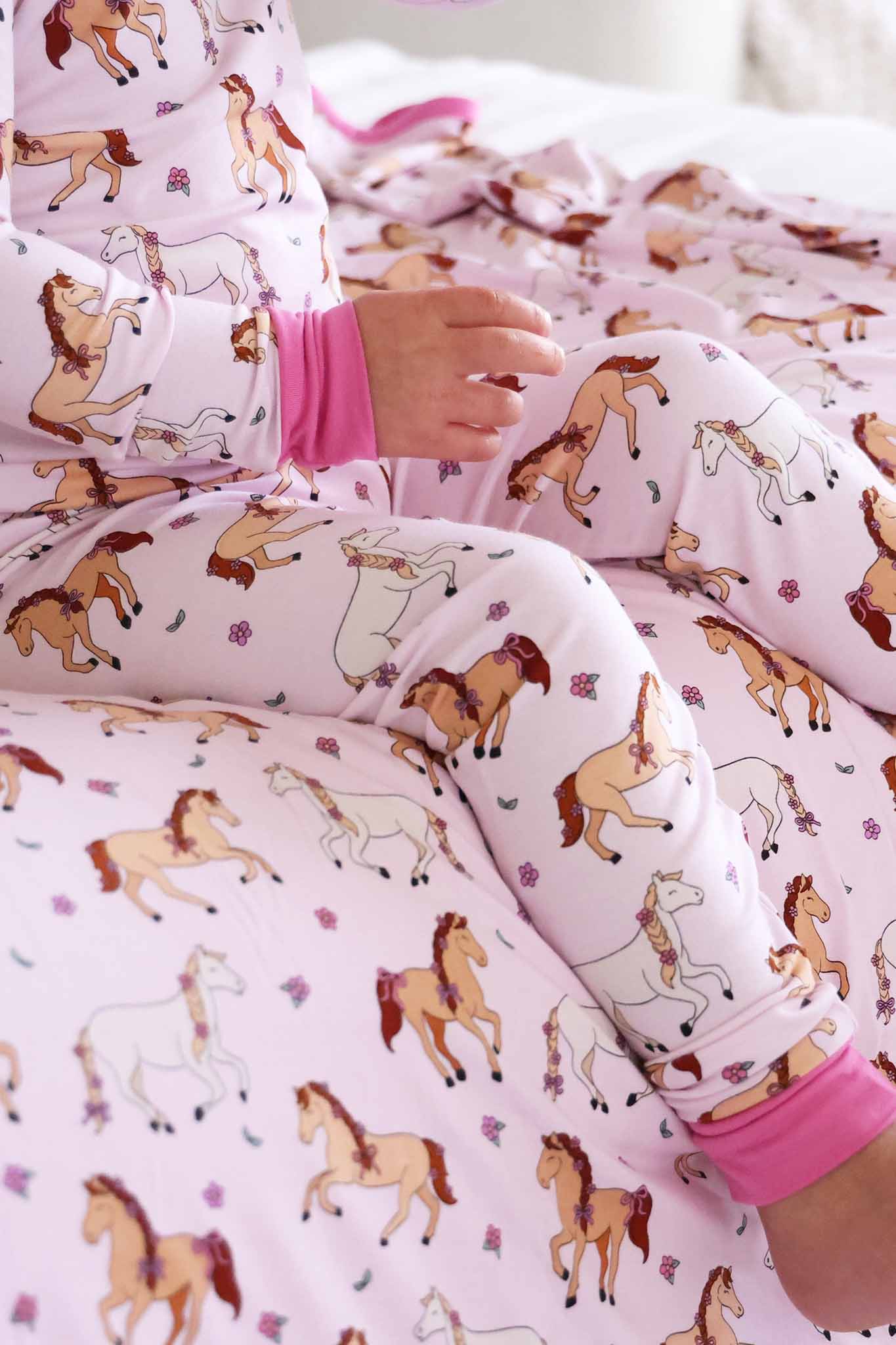 Two Piece Pajama Set | Pony Club Pink - Image 10