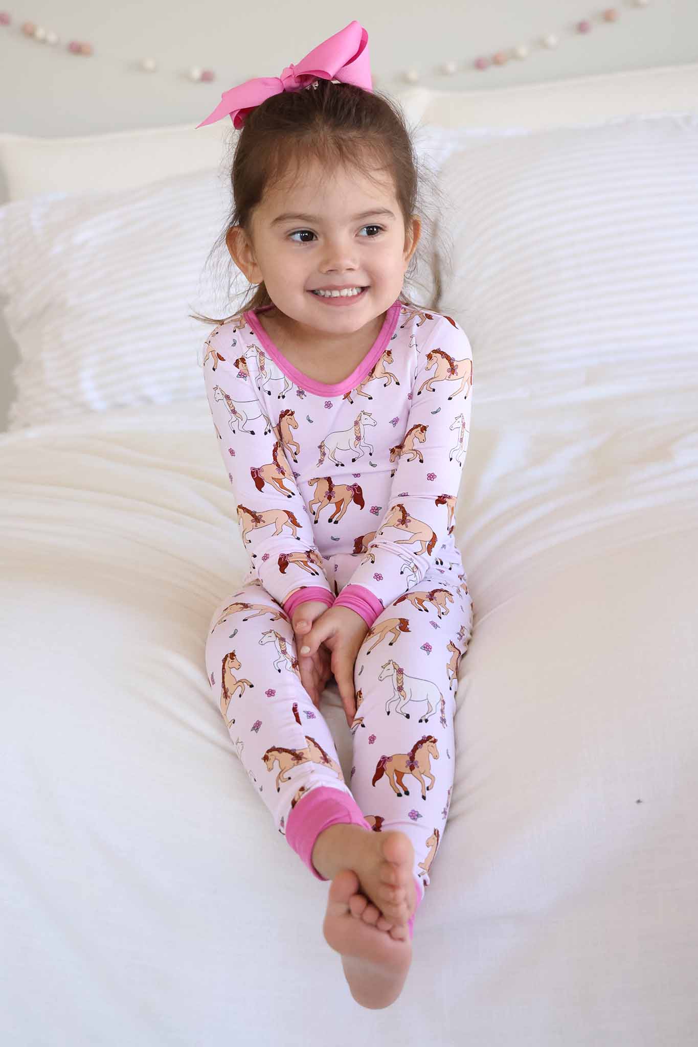 Two Piece Pajama Set | Pony Club Pink - Image 11