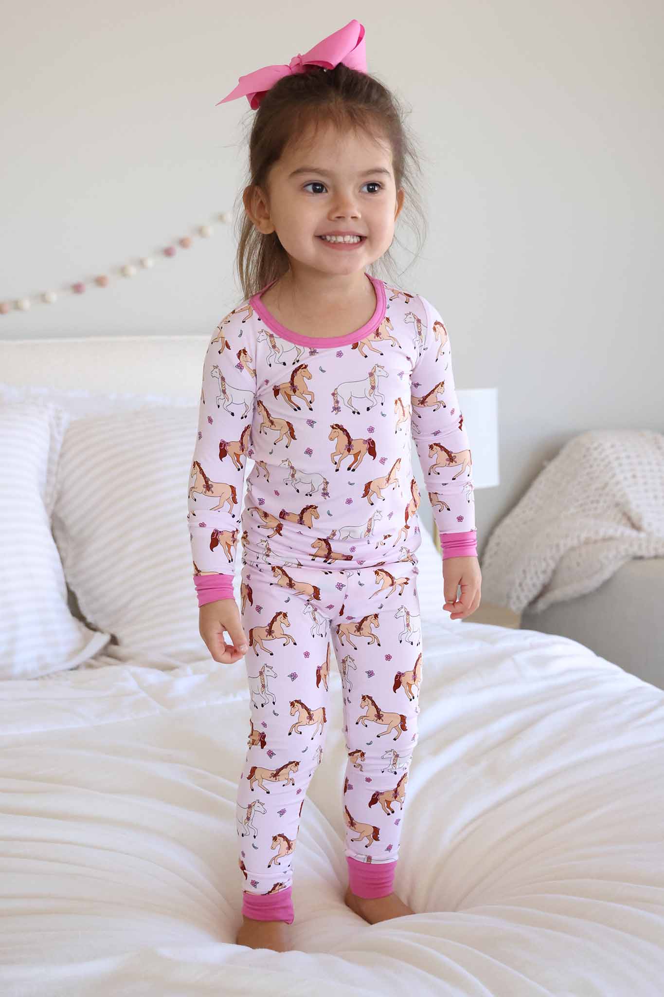 Two Piece Pajama Set | Pony Club Pink - Image 4