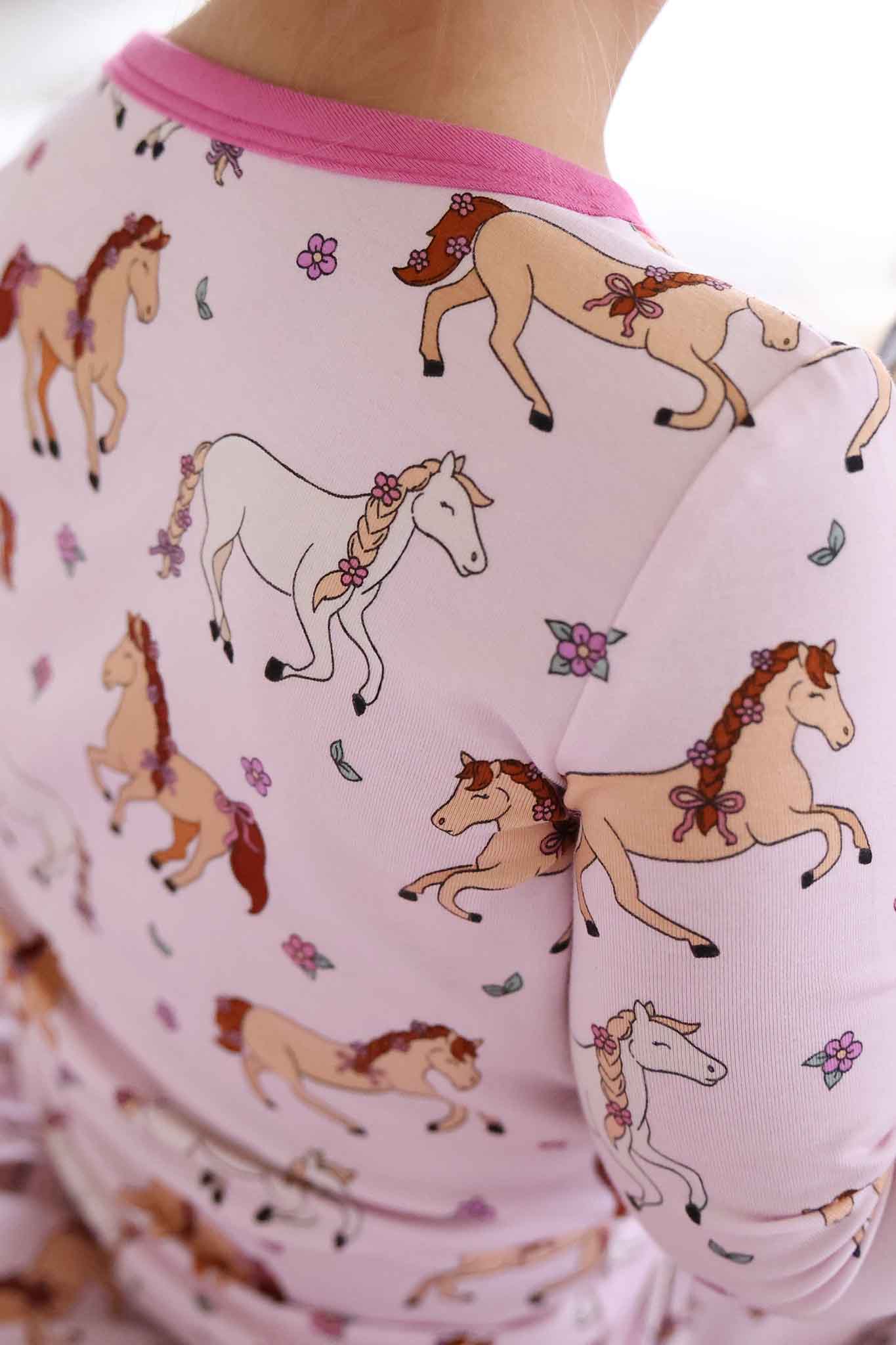Two Piece Pajama Set | Pony Club Pink - Image 8