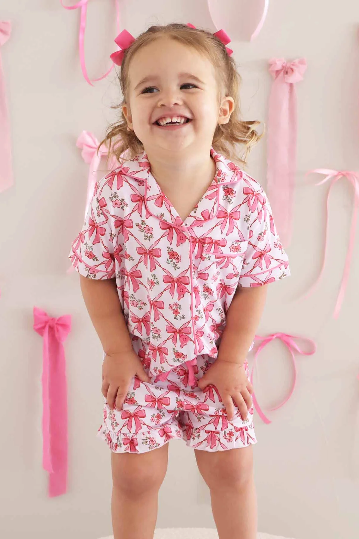 Two Piece Short Lounge Set | Bow Besties - Image 14