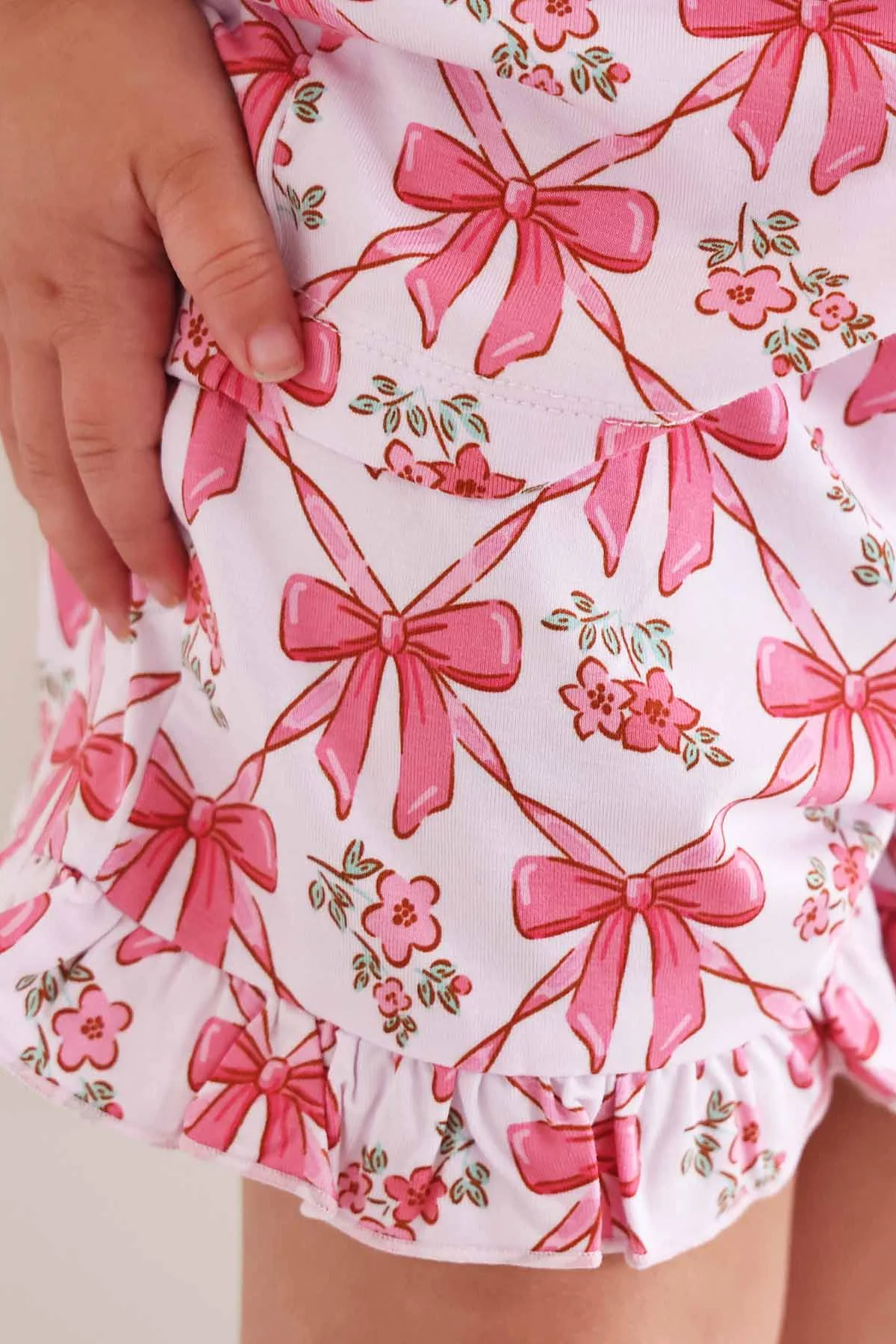 Two Piece Short Lounge Set | Bow Besties - Image 5