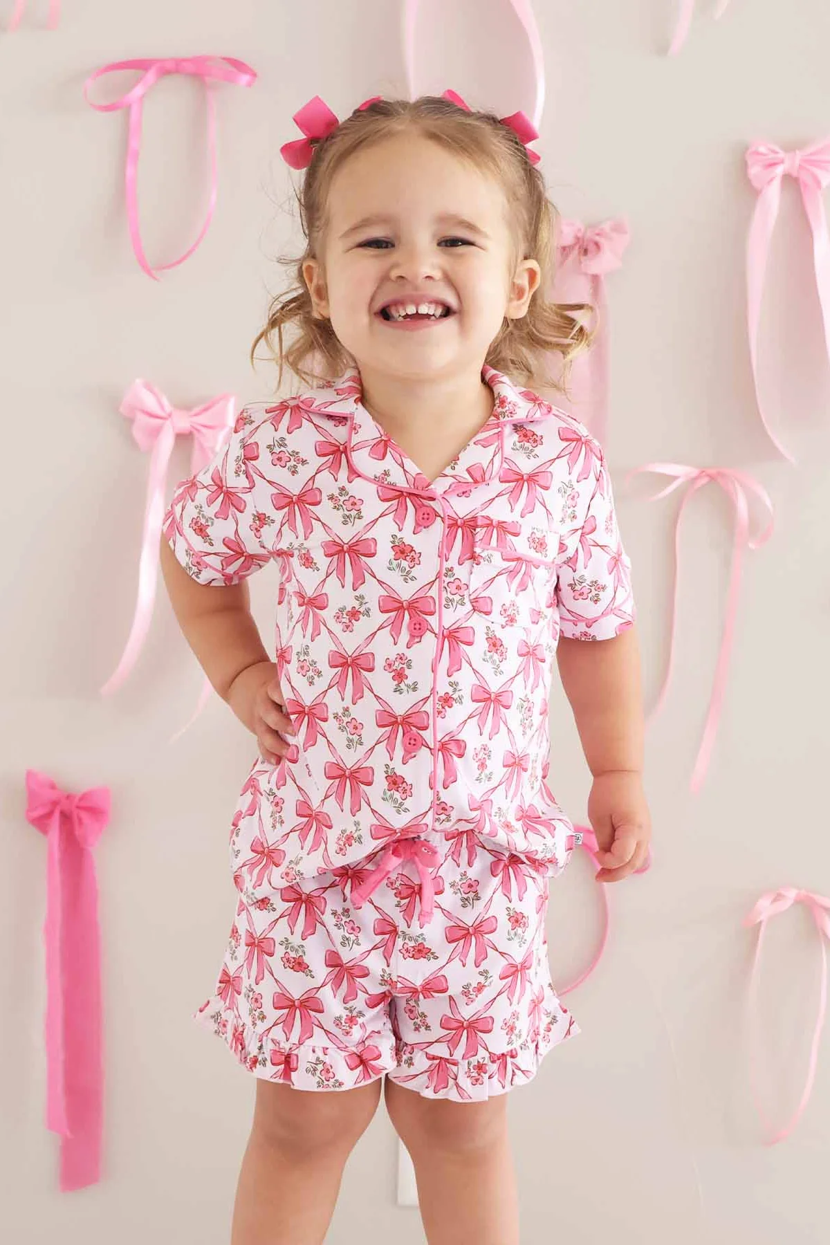 Two Piece Short Lounge Set | Bow Besties - Image 6
