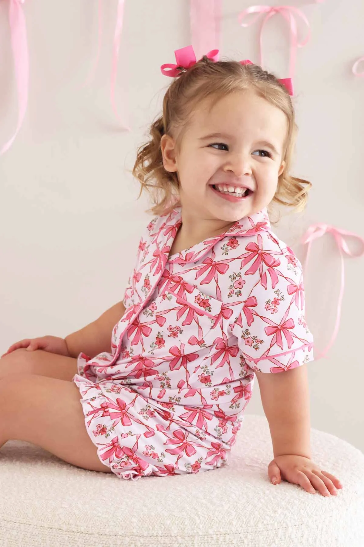 Two Piece Short Lounge Set | Bow Besties - Image 7