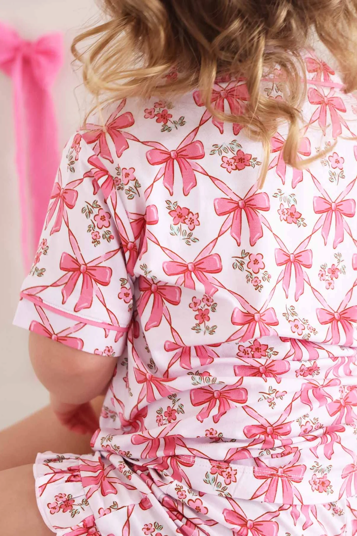 Two Piece Short Lounge Set | Bow Besties - Image 9
