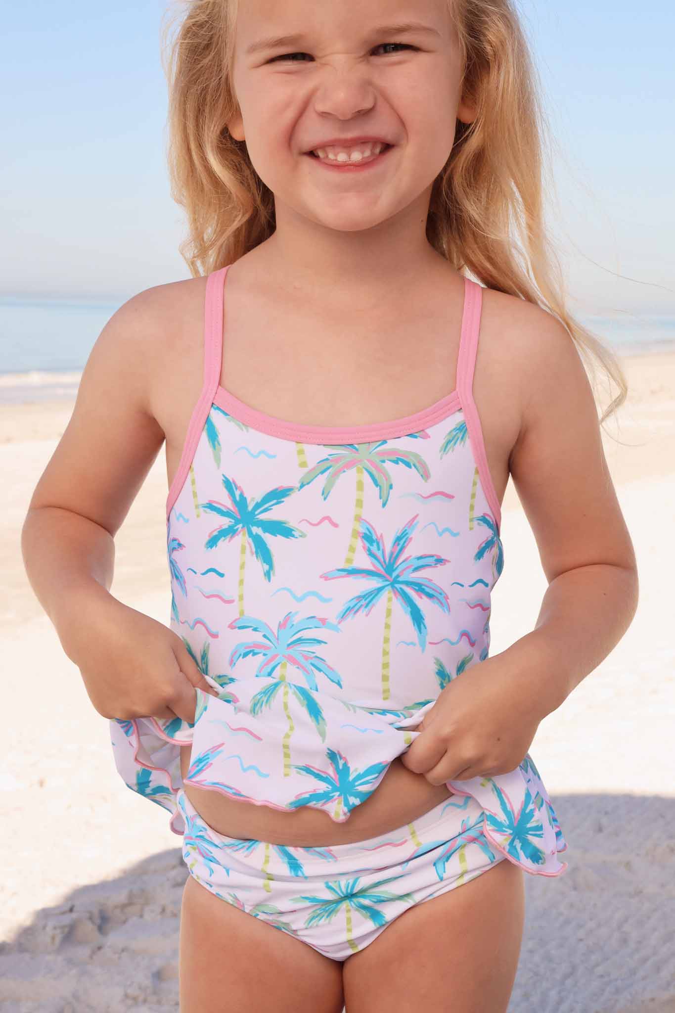 Two Piece Strappy Tankini | Blue Lagoon - Image 4