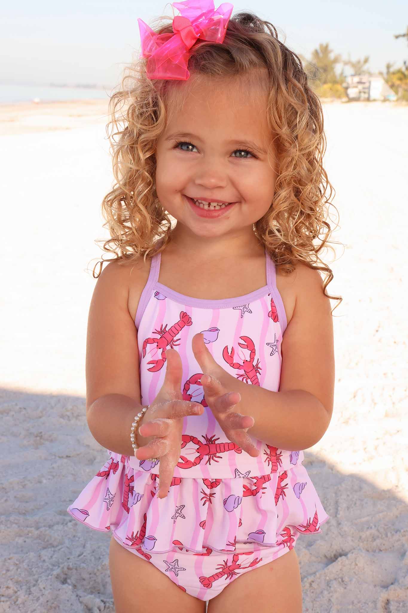 Two Piece Strappy Tankini | Pinch Me Pink - Image 6