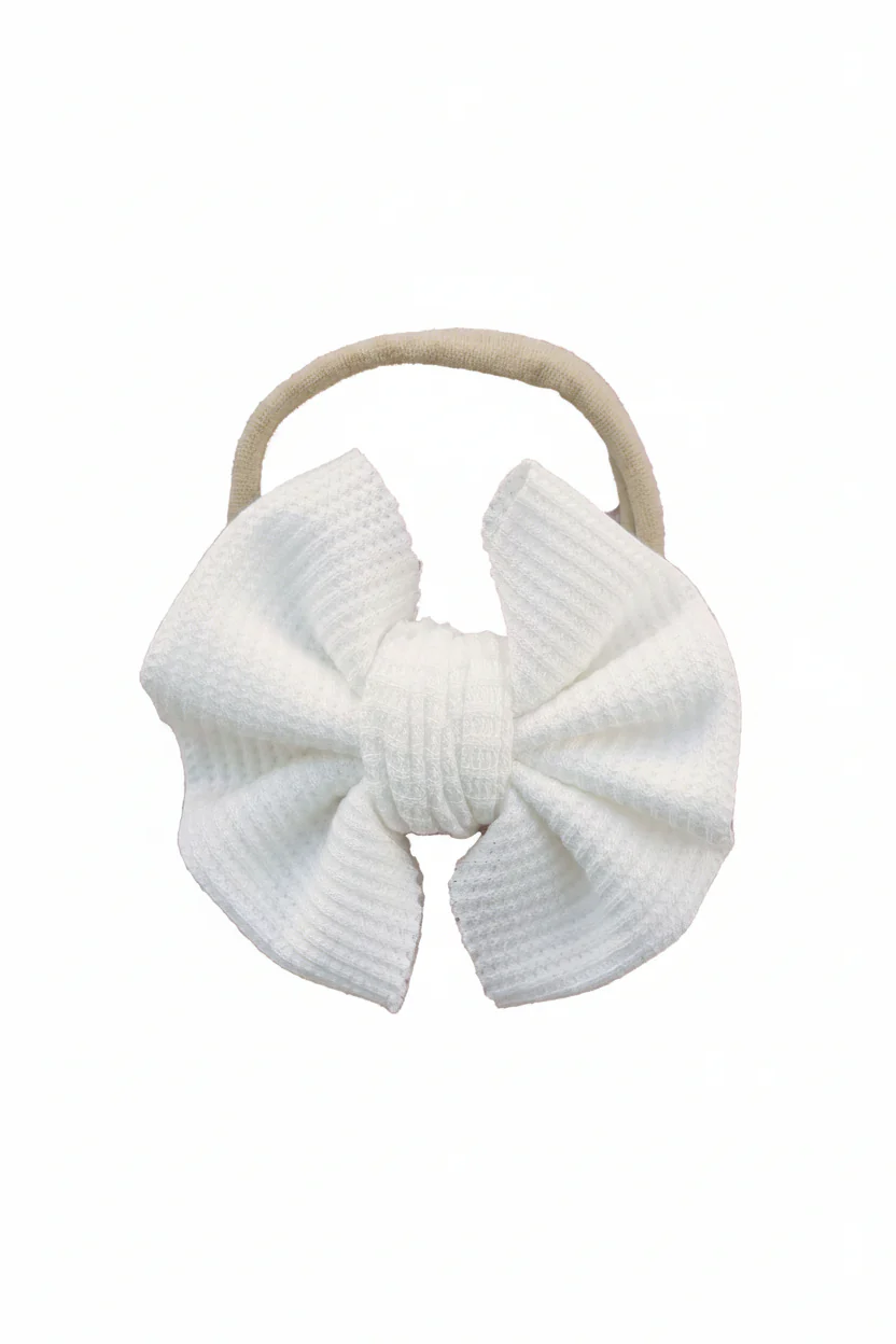 Bamboo Waffle Bow Headbands - Image 3
