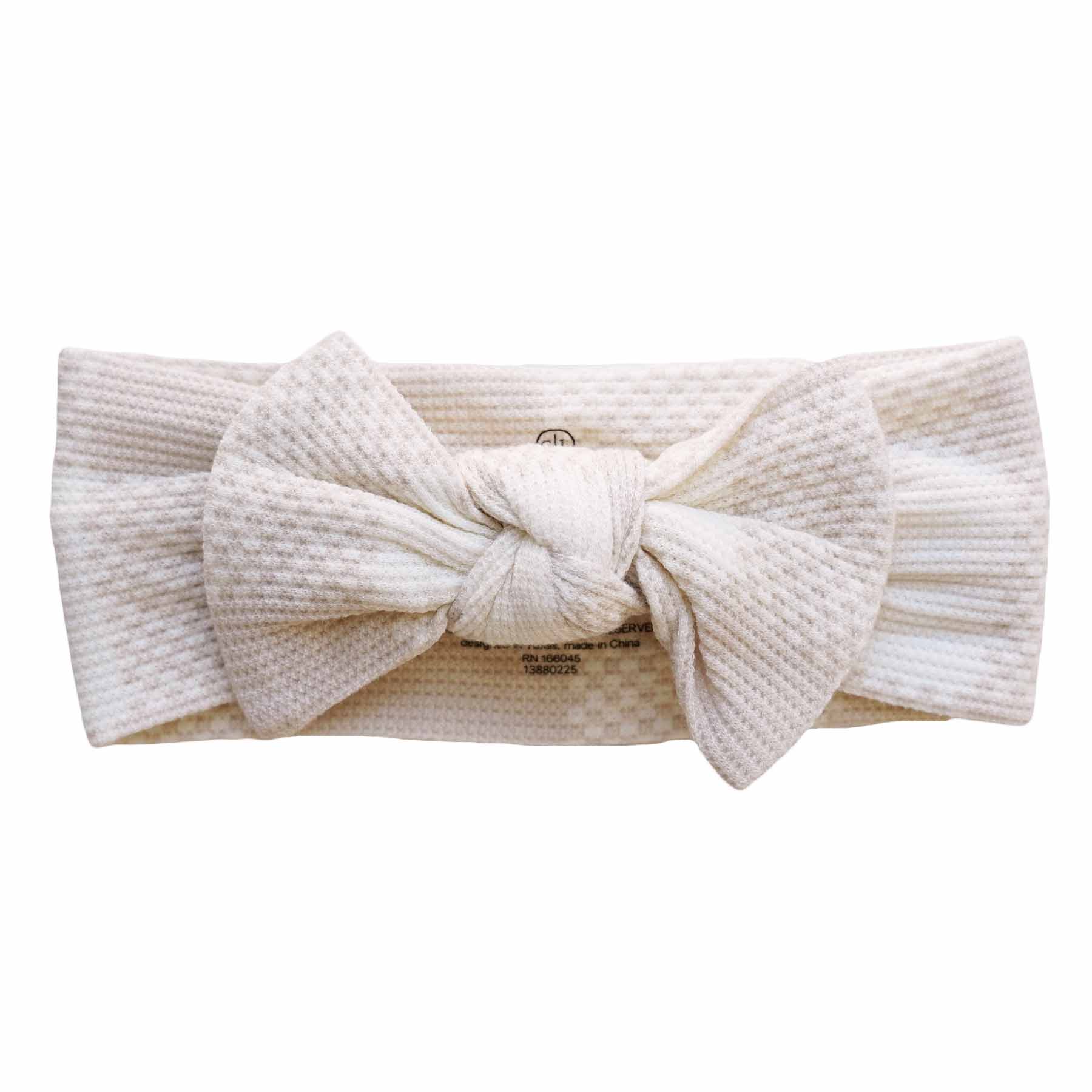 Bamboo Waffle Knit Large Bow Headwraps - Image 10