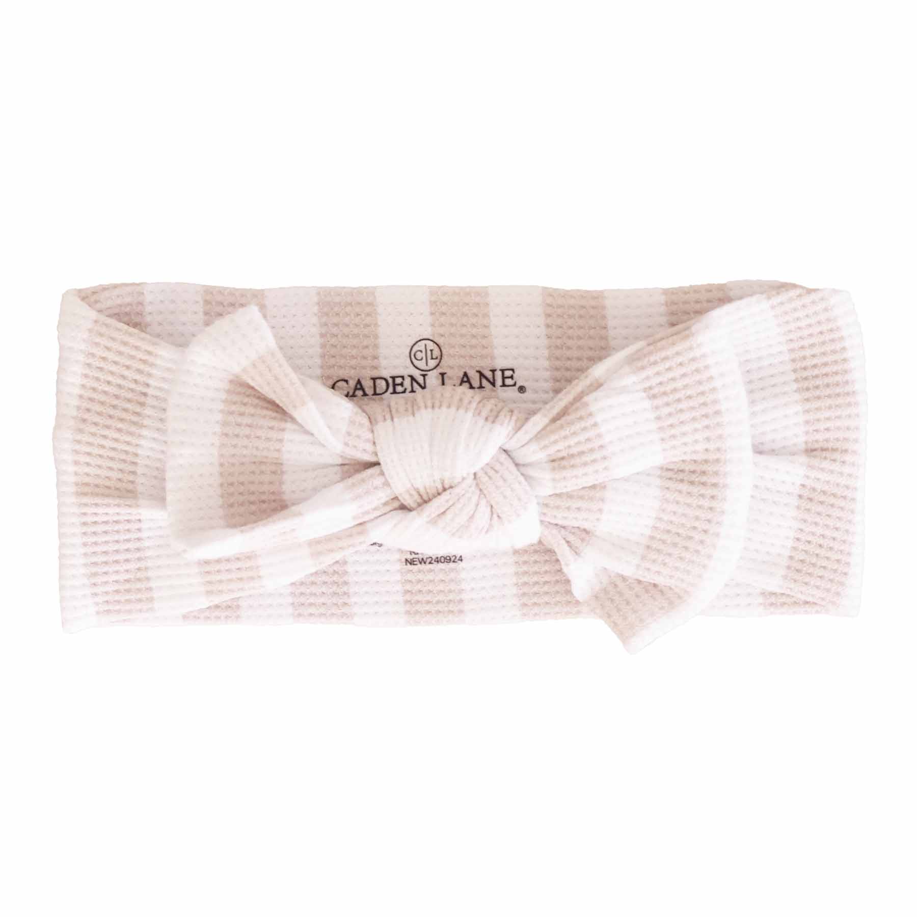 Bamboo Waffle Knit Large Bow Headwraps - Image 2