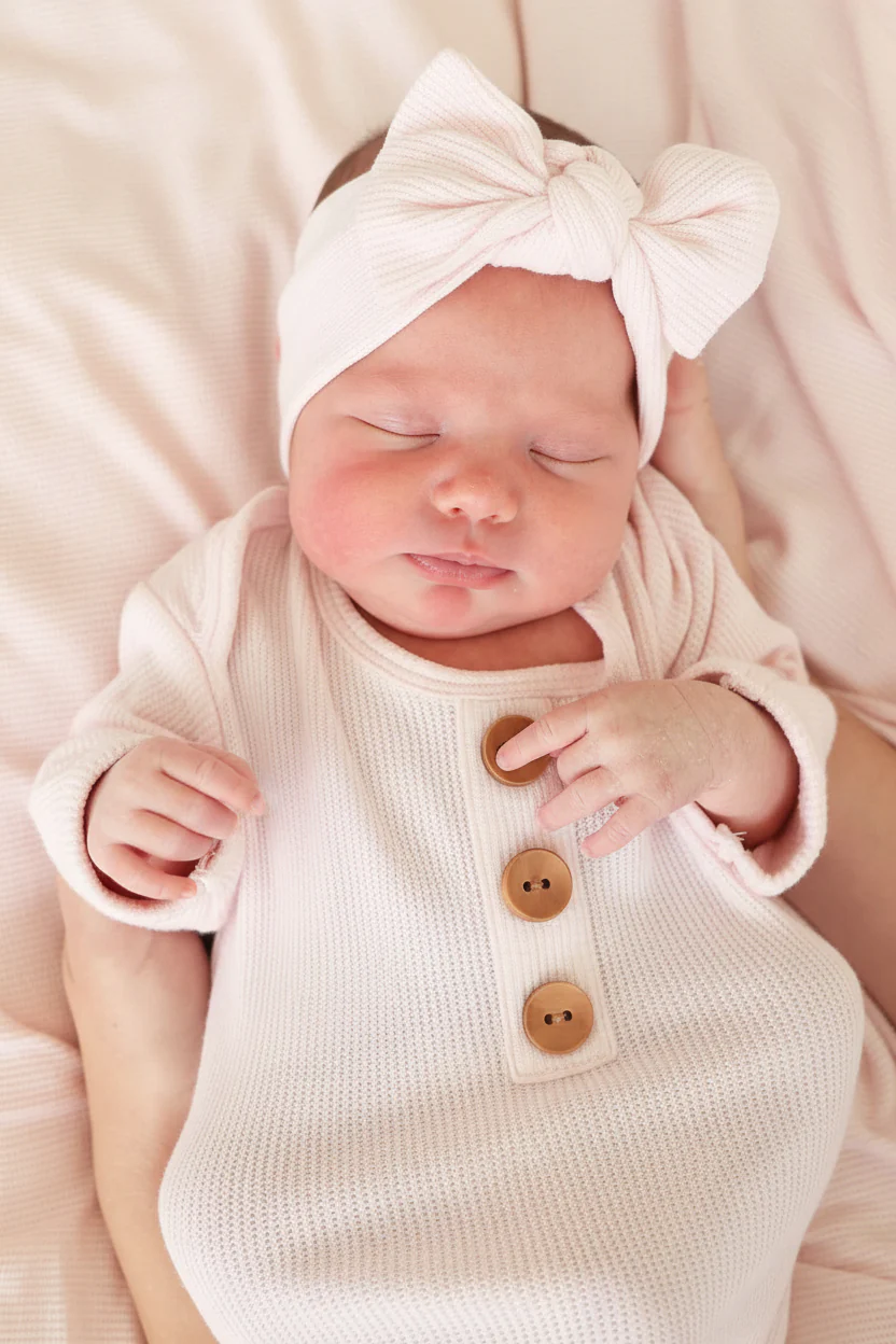 Bamboo Waffle Knit Large Bow Headwraps - Image 7