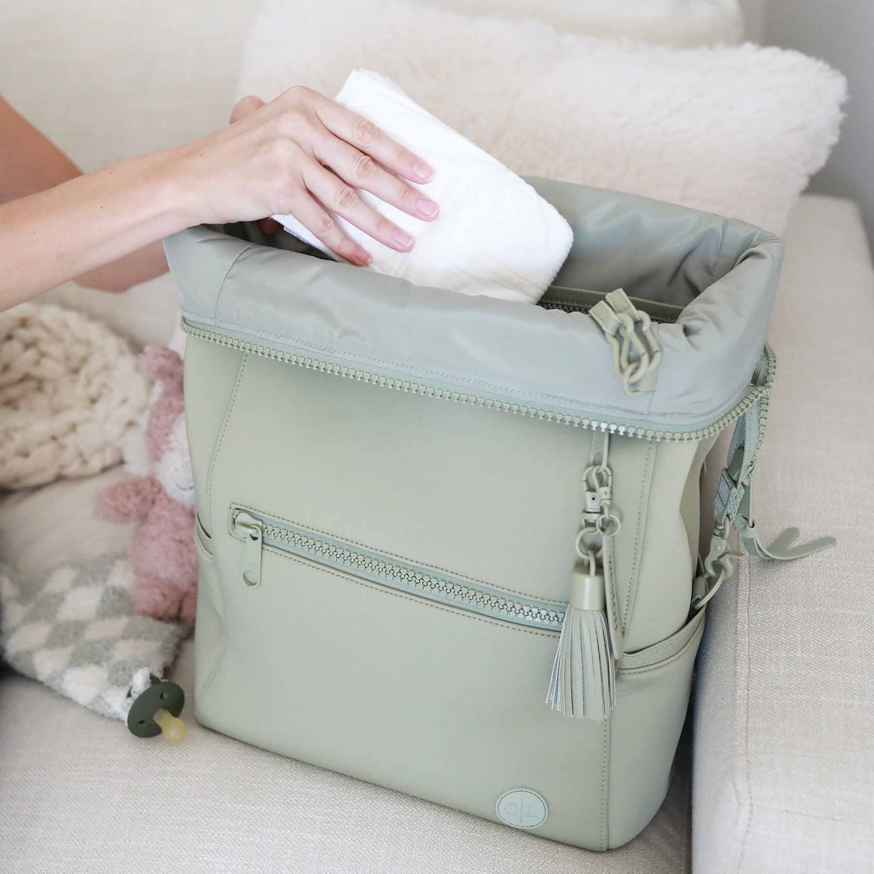 Weslie Diaper Backpack | Matcha - Image 10