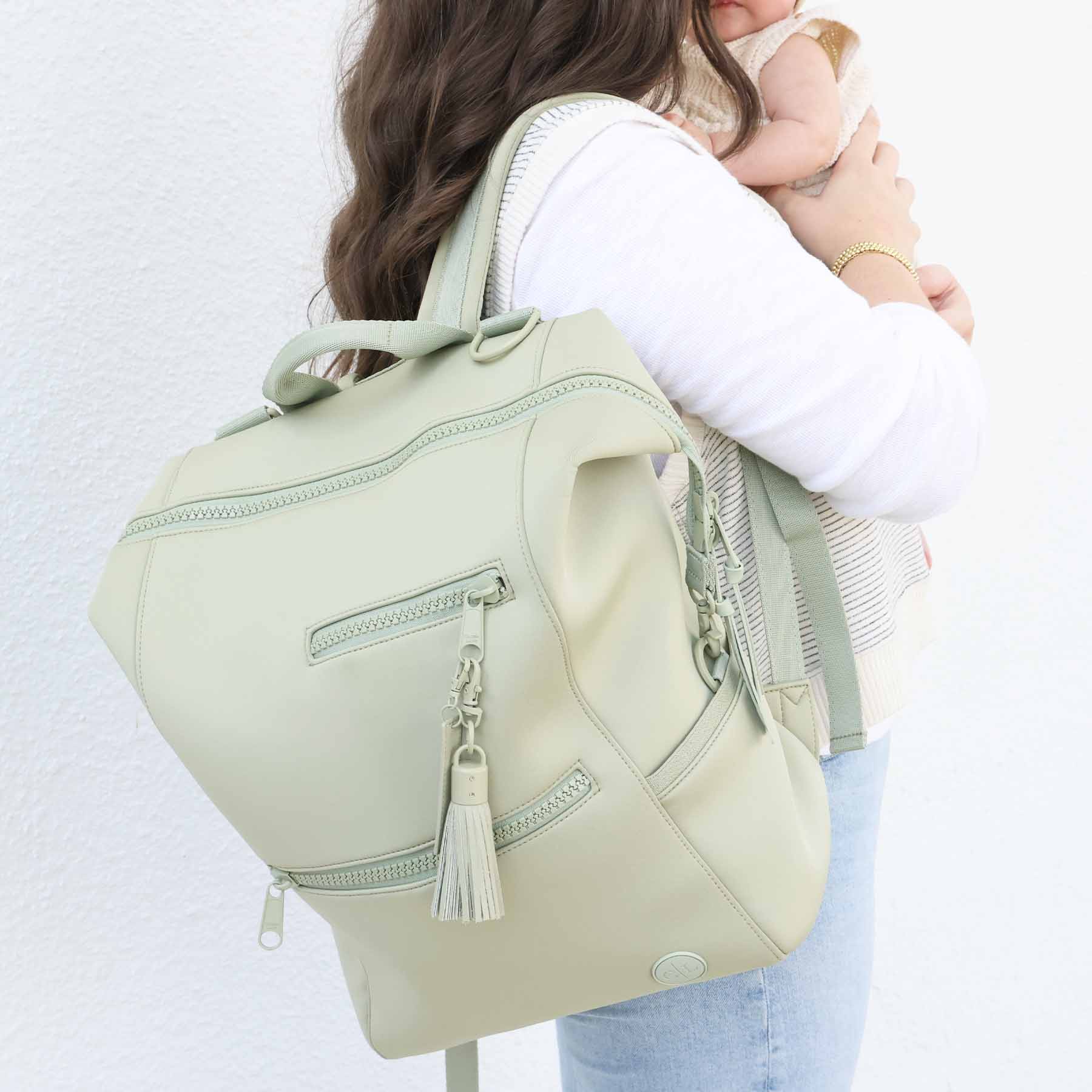 Weslie Diaper Backpack | Matcha - Image 6