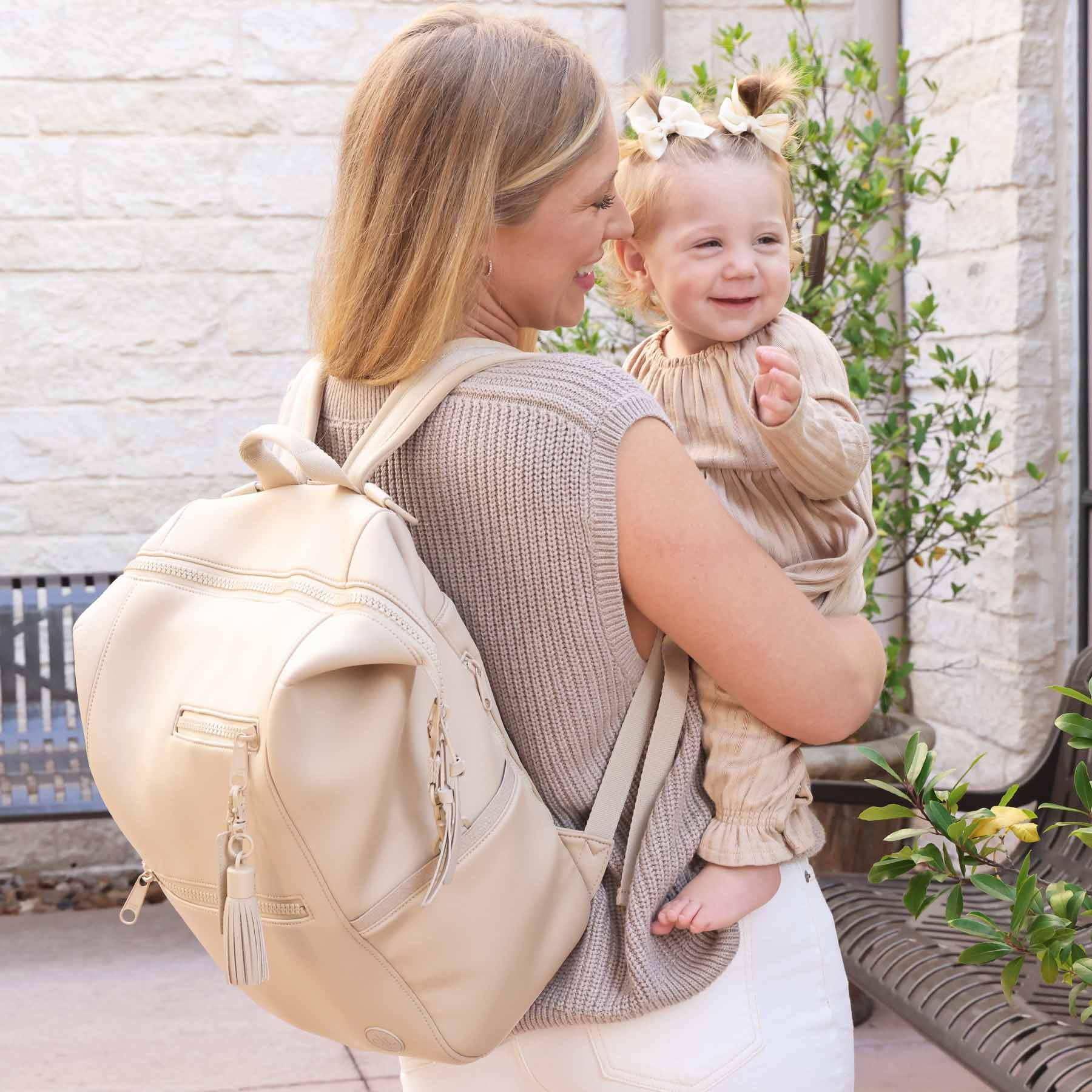 Weslie Diaper Backpack | Sand - Image 11