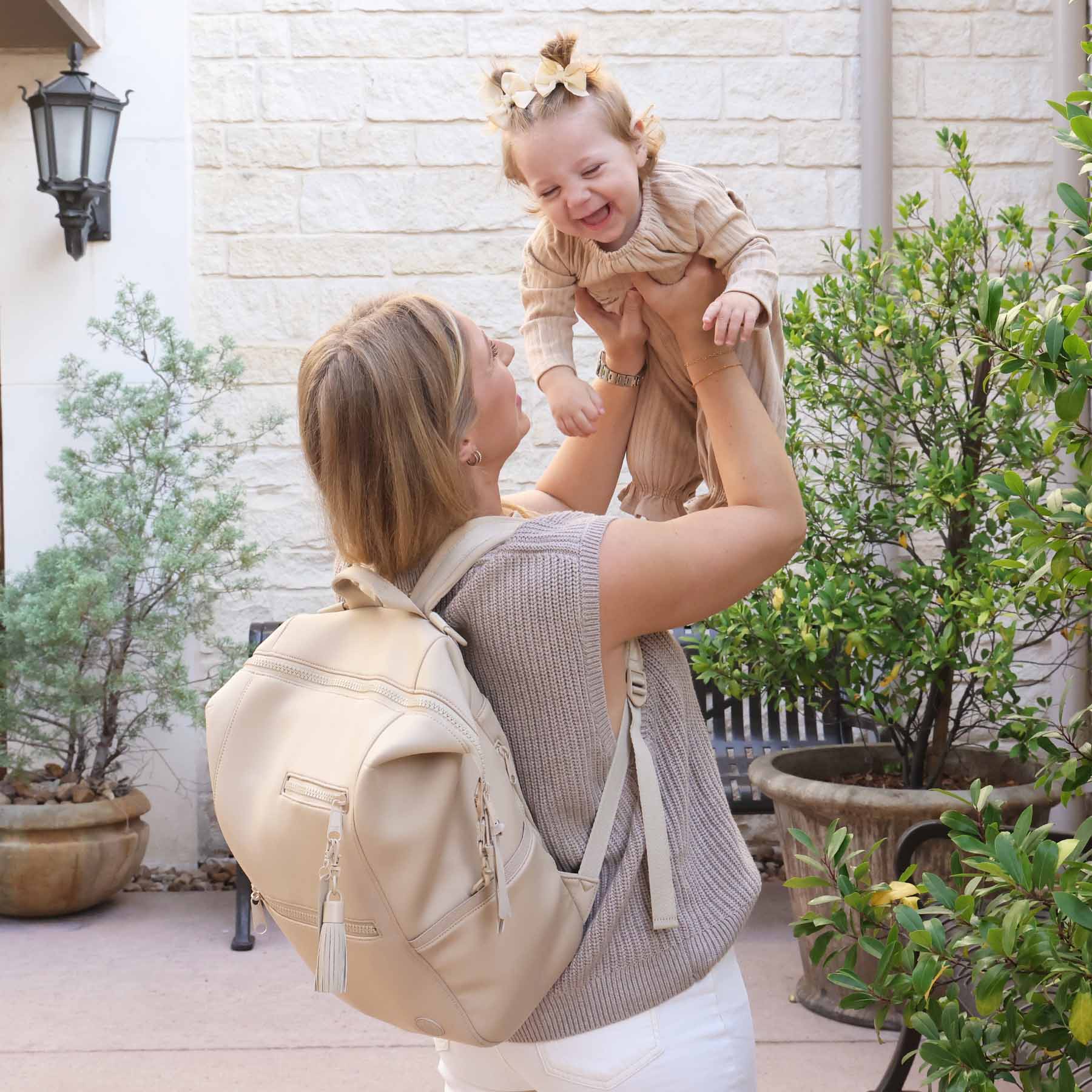 Weslie Diaper Backpack | Sand - Image 9
