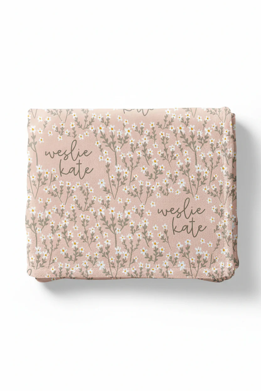 Weslie's Wildflower Personalized Kids Blanket