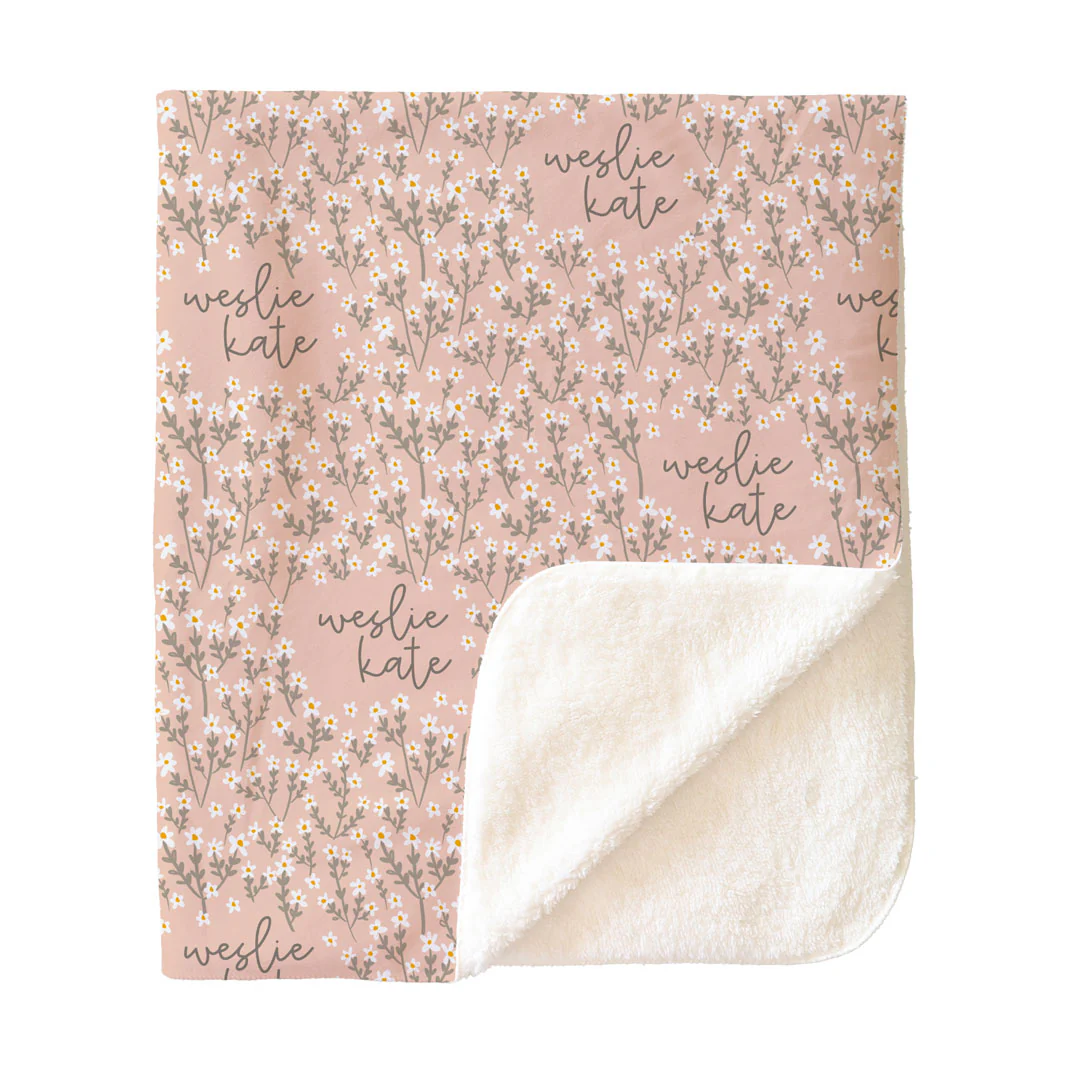 Weslie's Wildflower Personalized Kids Blanket - Image 5