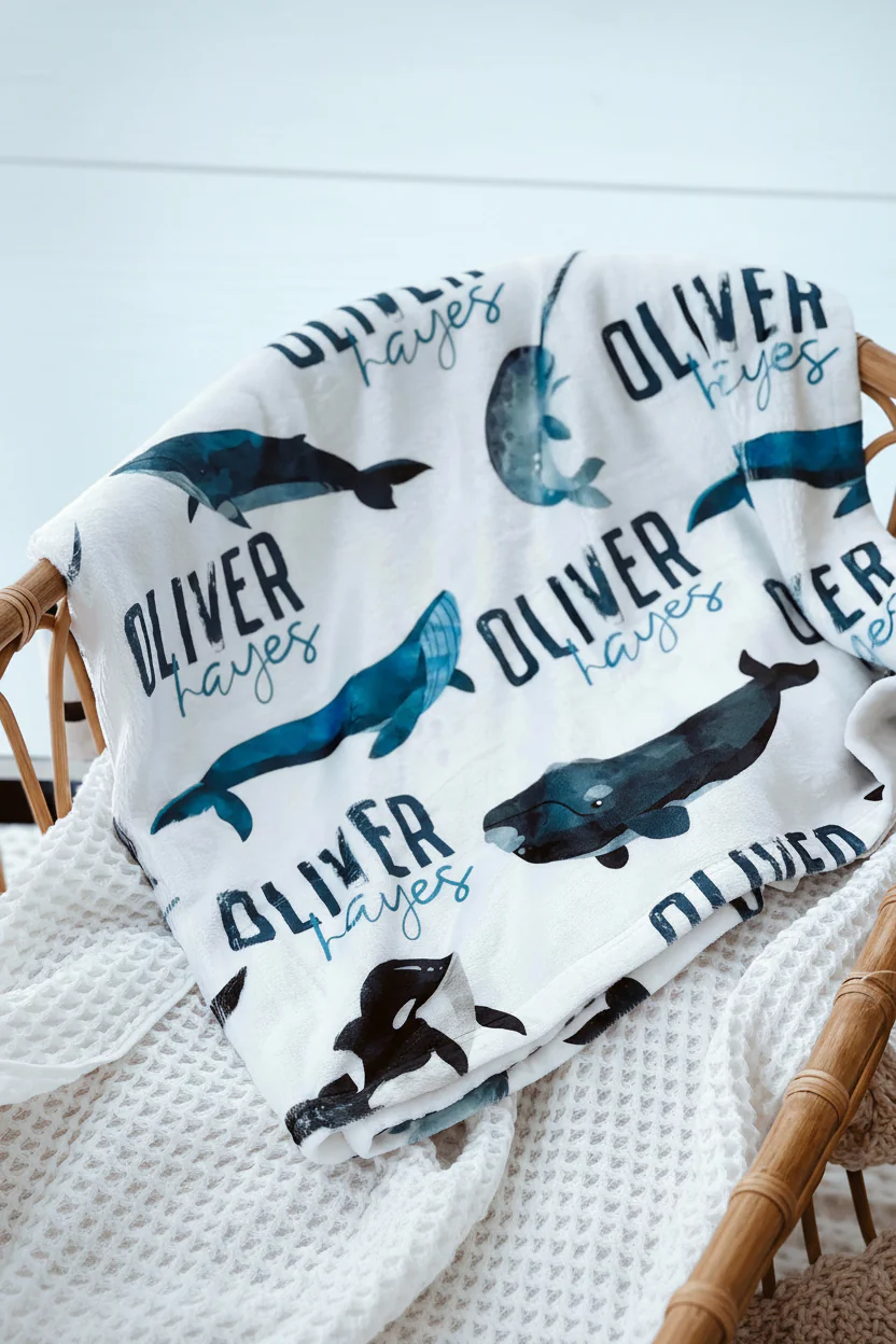 Whaley Cute | Personalized Kids Blanket