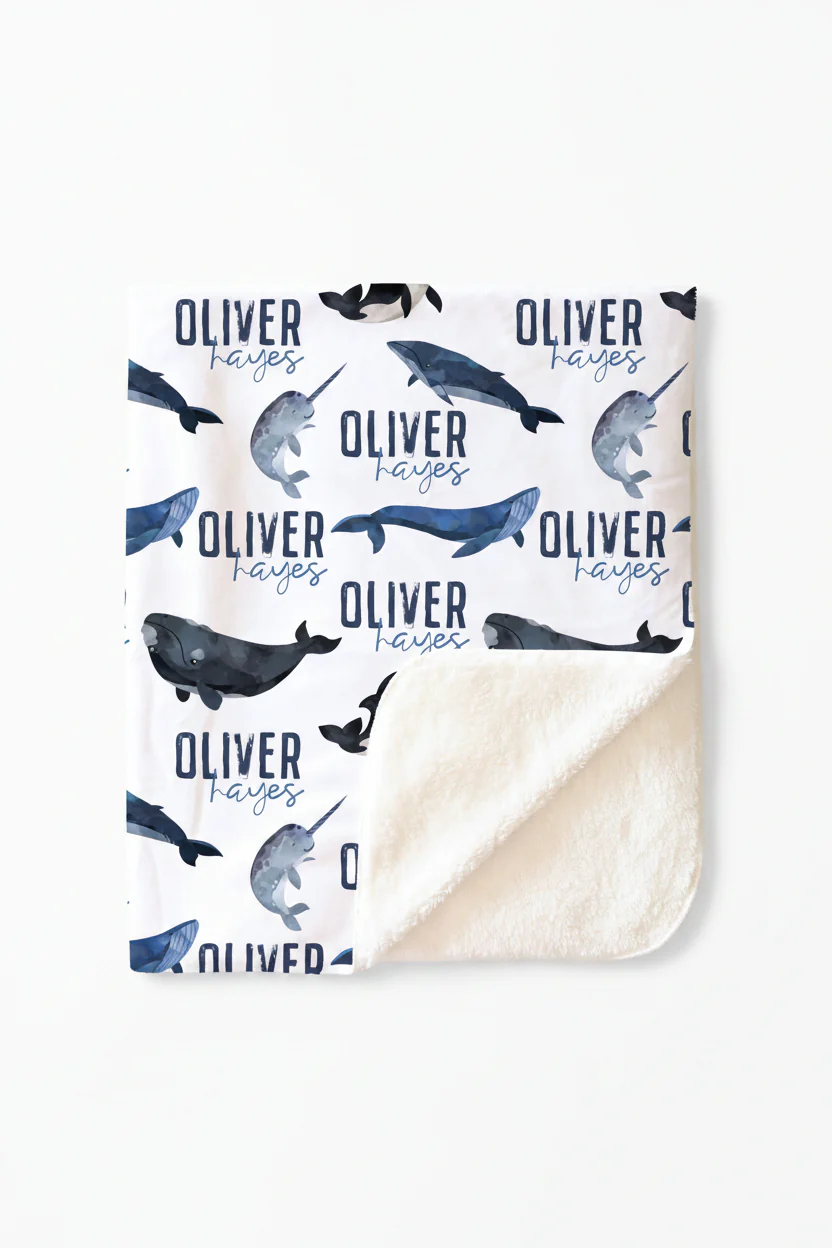 Whaley Cute | Personalized Kids Blanket - Image 4