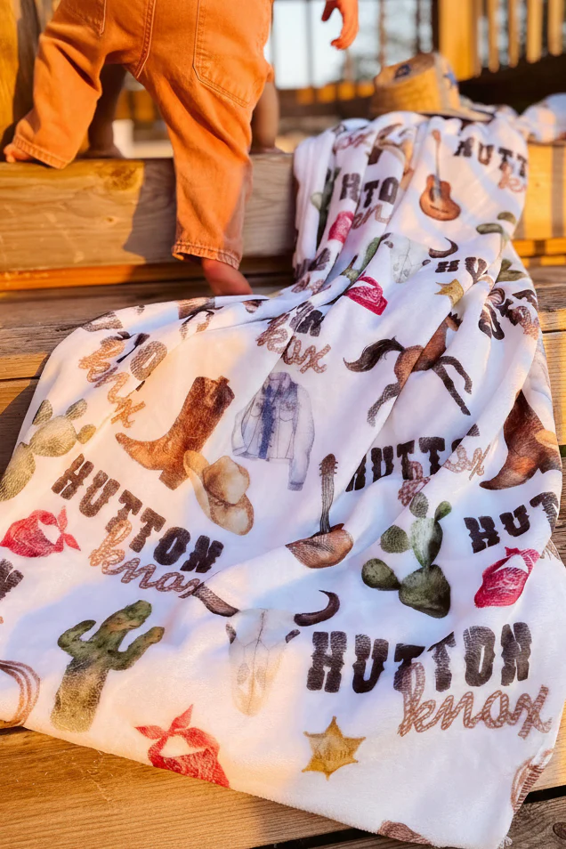 Wild West | Personalized Kids Blanket