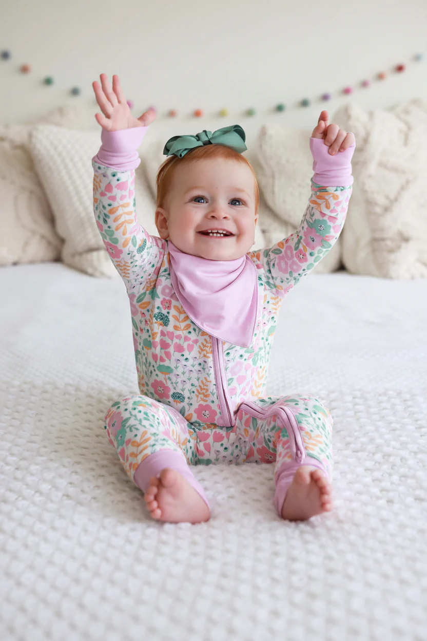 Willow's Whimsy Floral Convertible Zip Romper