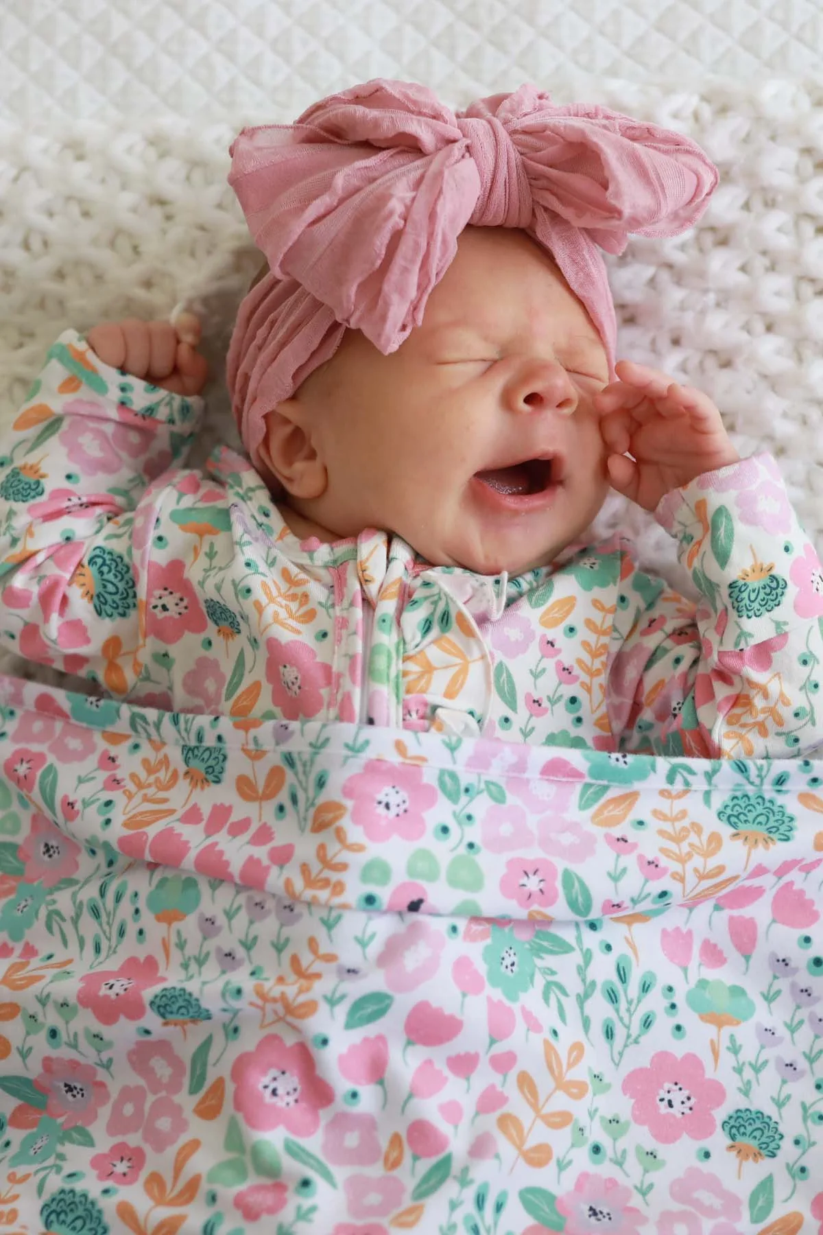 Willow's Whimsy Floral Ruffle Zipper Footie - Image 4