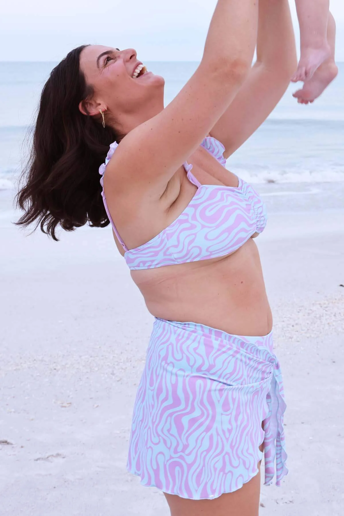 Women's Bikini with High-Waisted Bottom | Wavy Days - Image 5