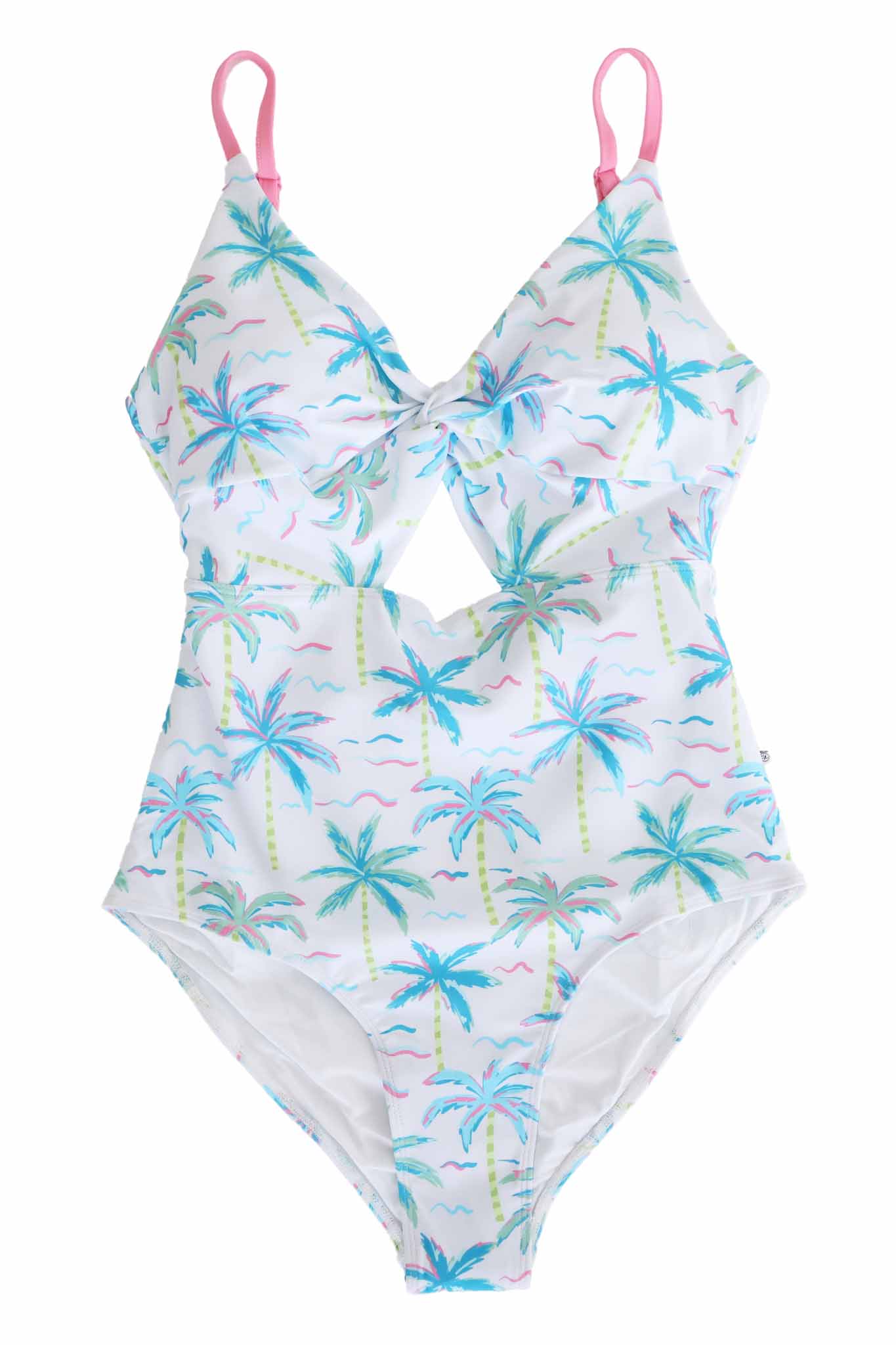 Women's Ruched Cutout One-Piece Swimsuit | Blue Lagoon - Image 2