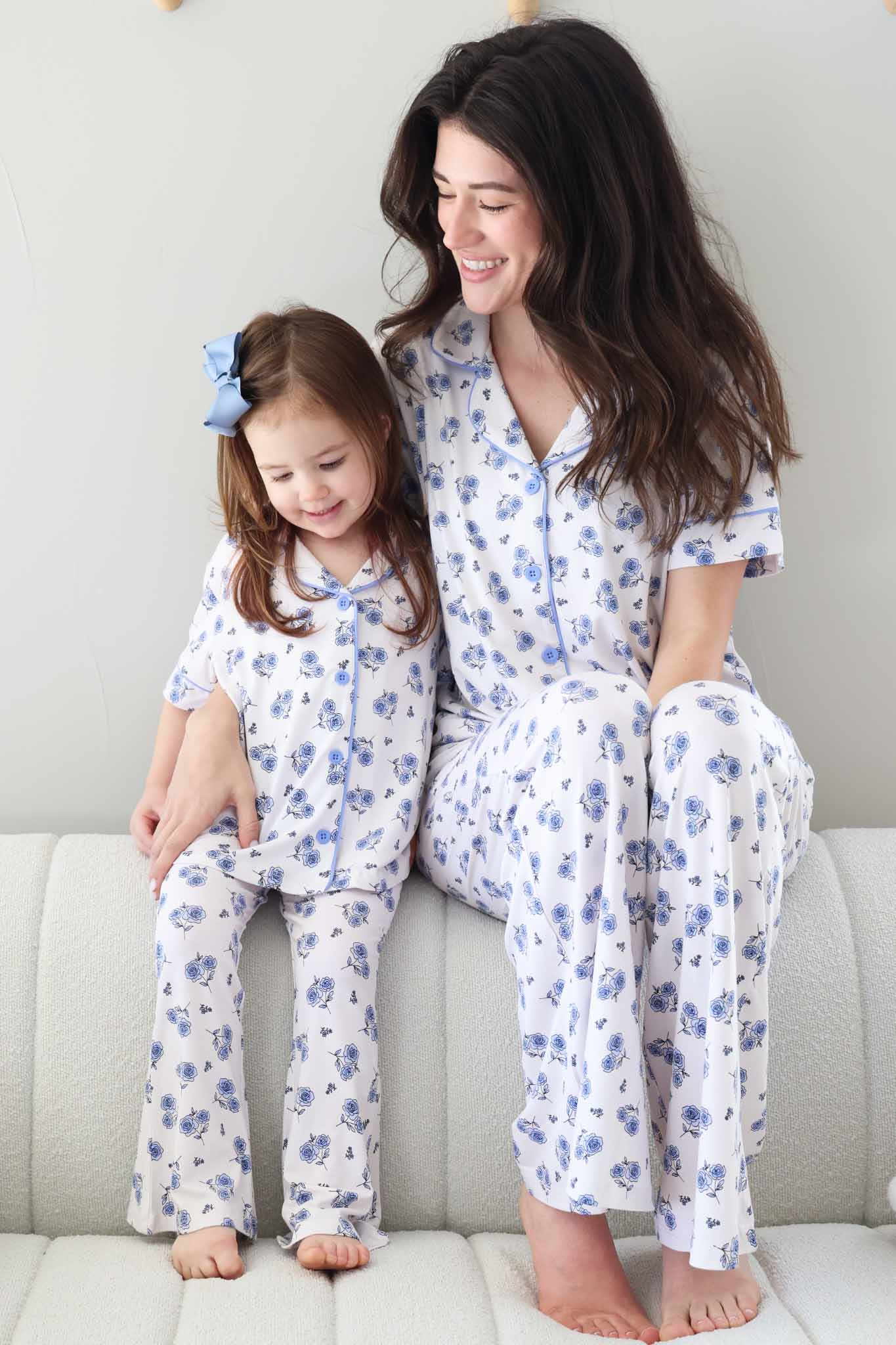 Women's Two Piece Flare Lounge Set | Sapphire Garden - Image 10