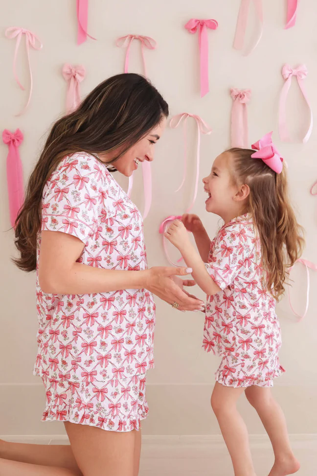 Two Piece Short Lounge Set | Bow Besties - Image 3