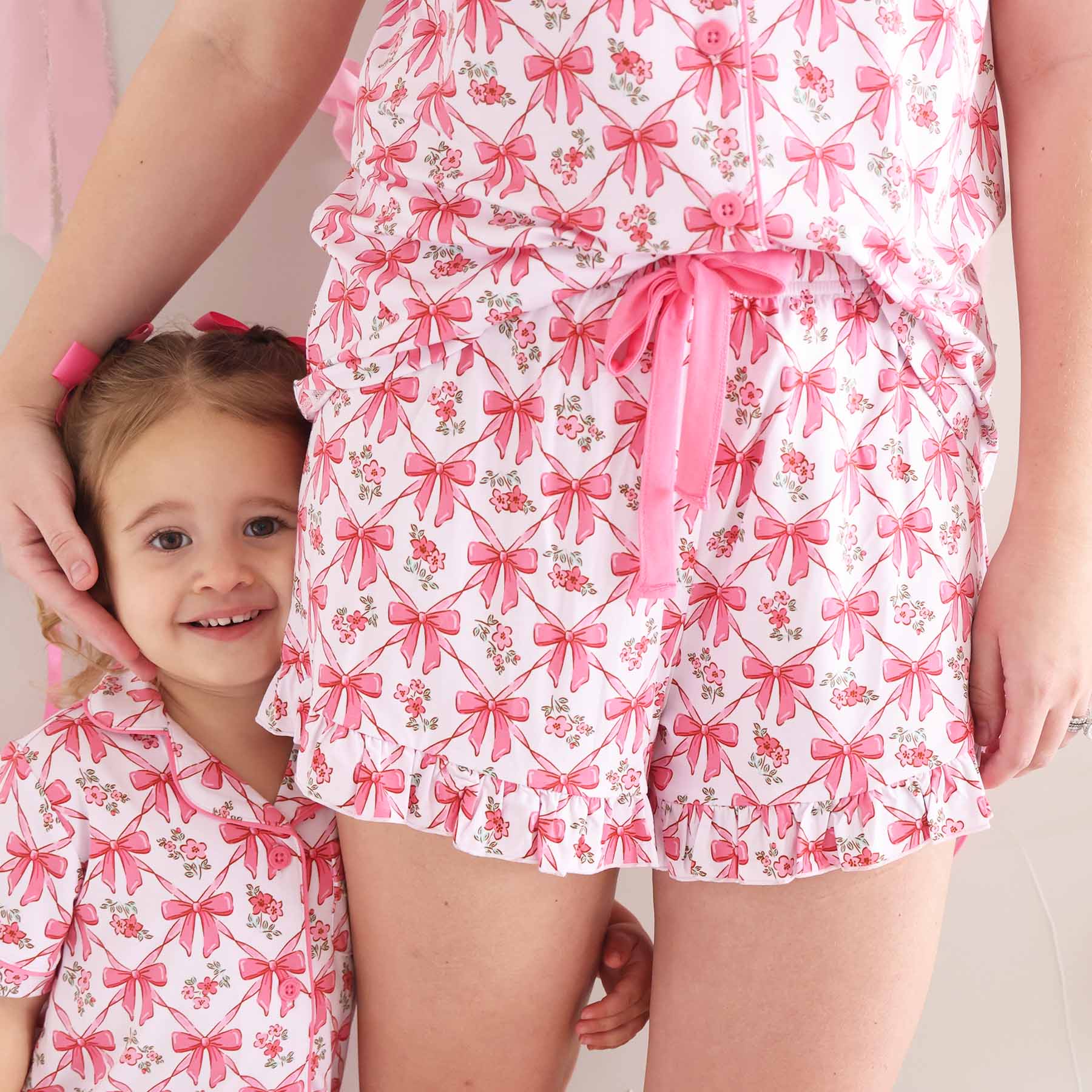 Women's Two Piece Short Lounge Set | Bow Besties - Image 8