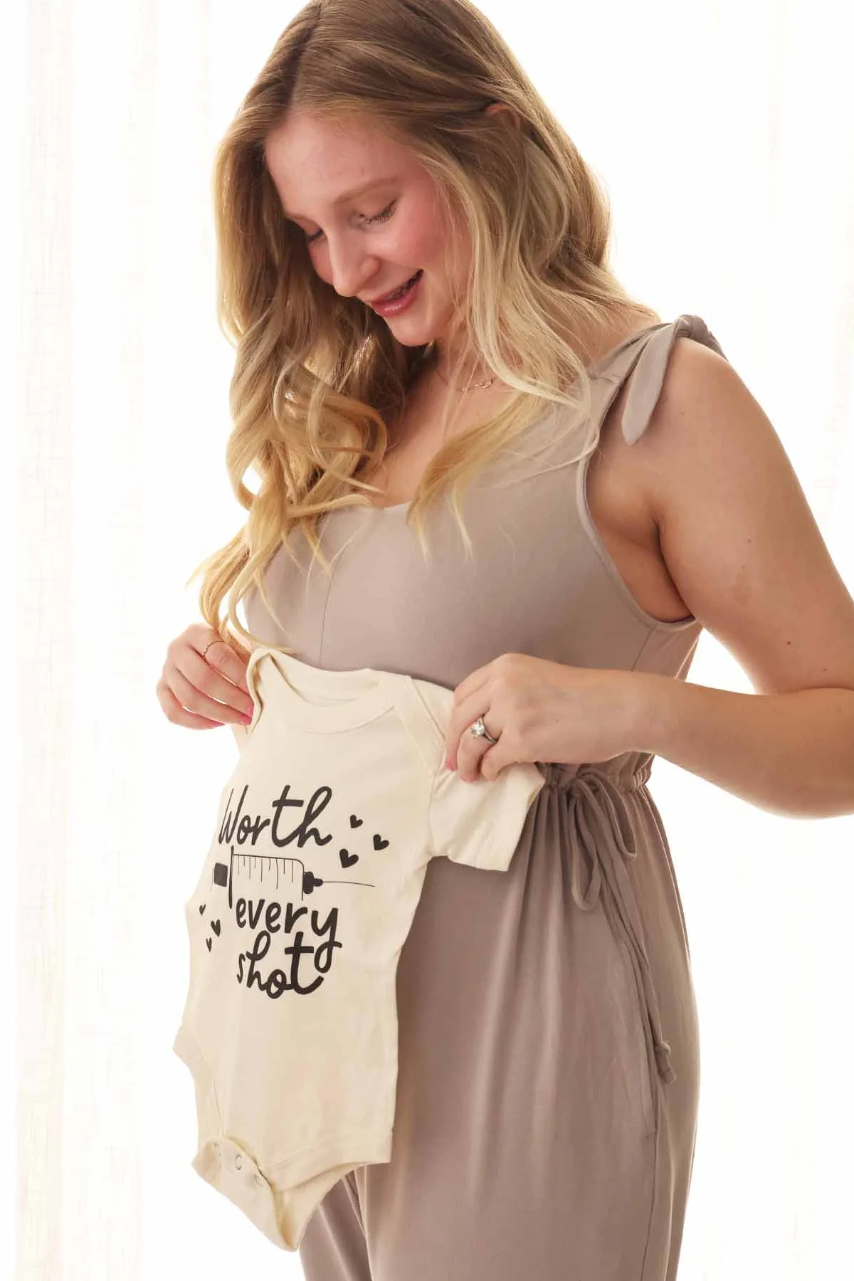 Worth Every Shot Graphic Bodysuit | Natural - Image 3