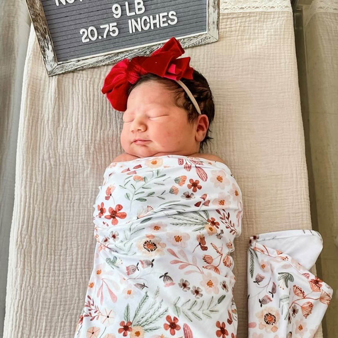 Wren's Wildflower Oversized Swaddle Blanket - Image 2